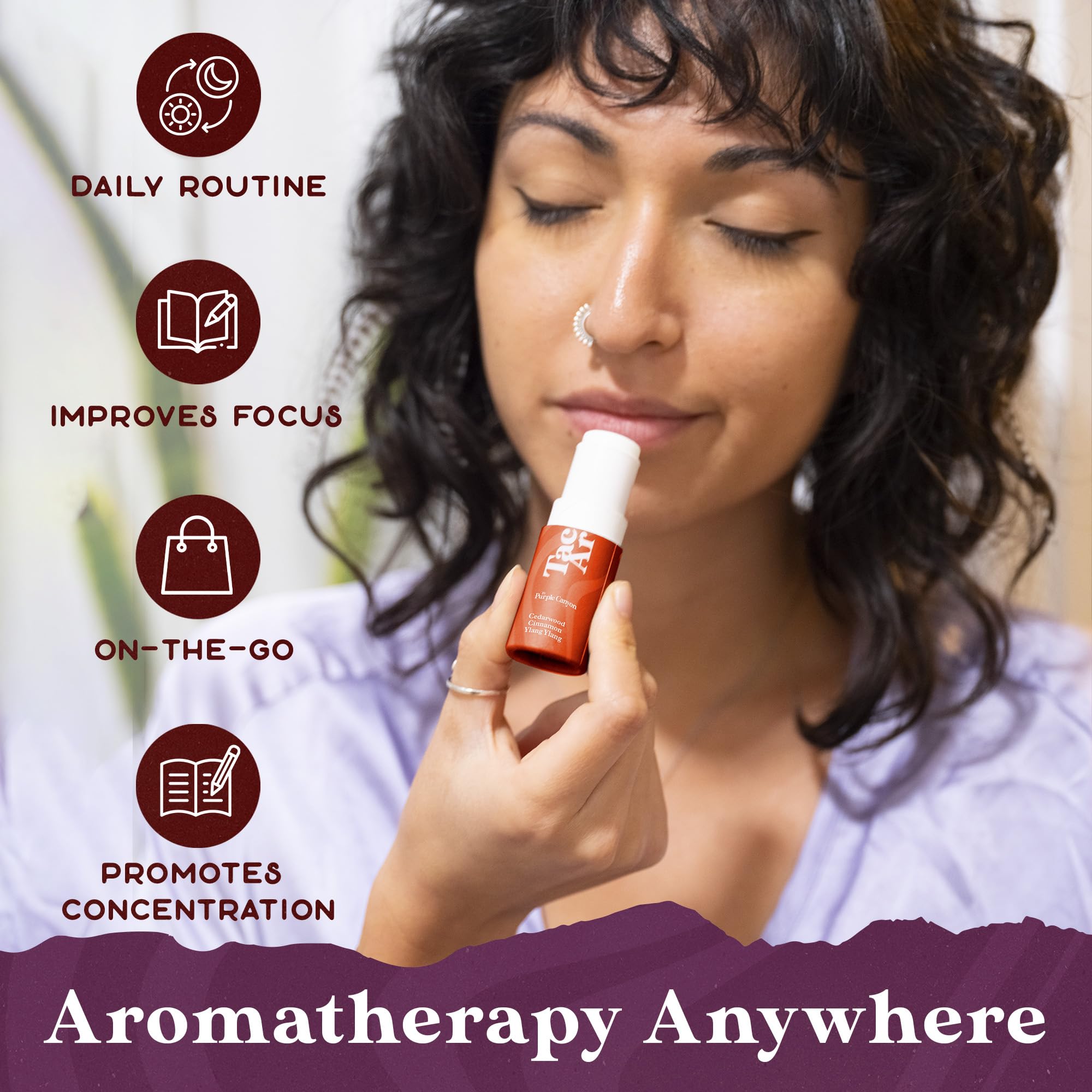 Essential Oils Balm Stick | Grounded Thought Aromatherapy Balm | All Natural Body Balm PURPLE CANYONAu supplements
