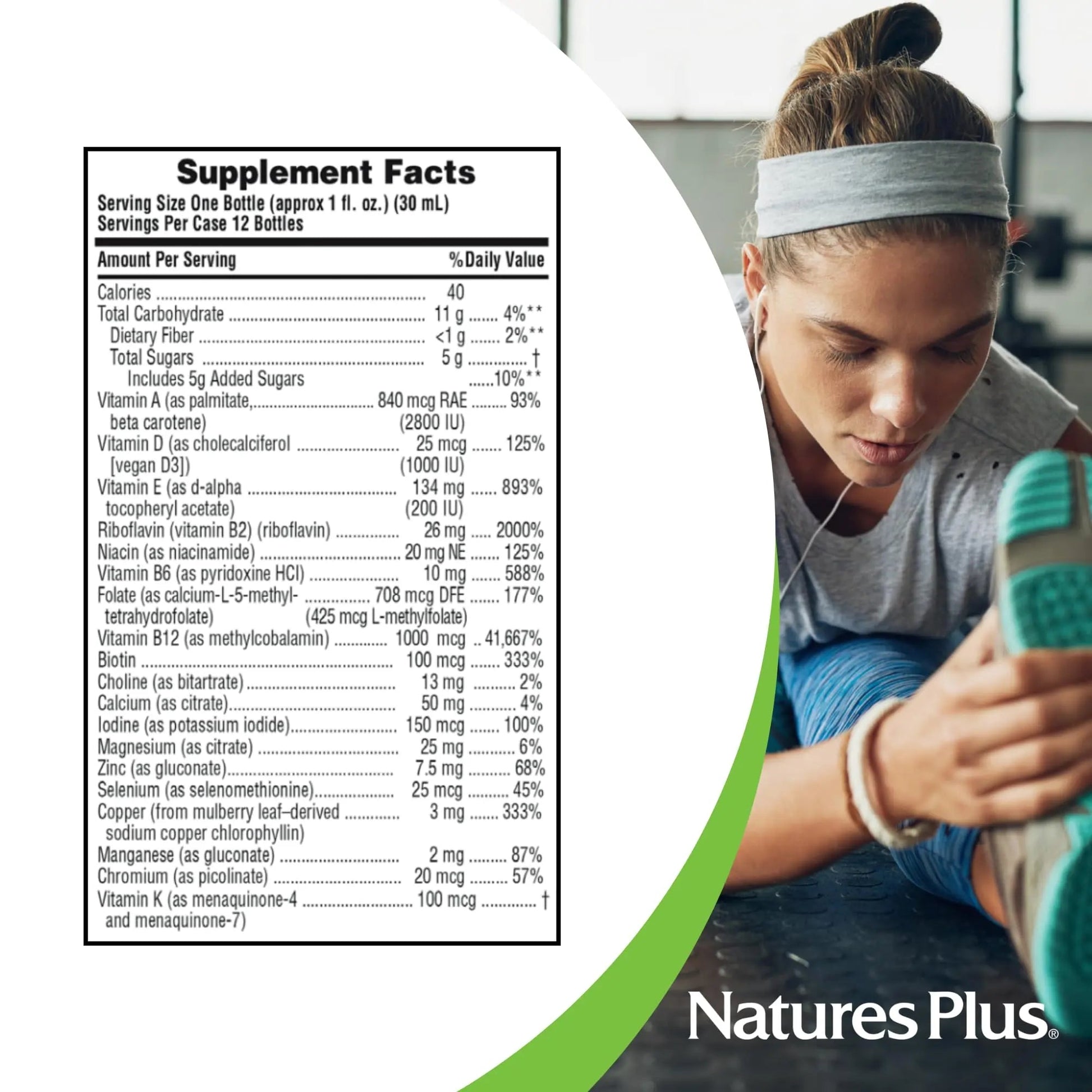 NaturesPlus Source of Life Gold Liquid Multi Shot - 1 fl oz, Case of 12 - Tropical Fruit Flavor - Provides Nutrients from 100+ Fruits and Vegetables - 12 Servings NaturesPlusAu supplements