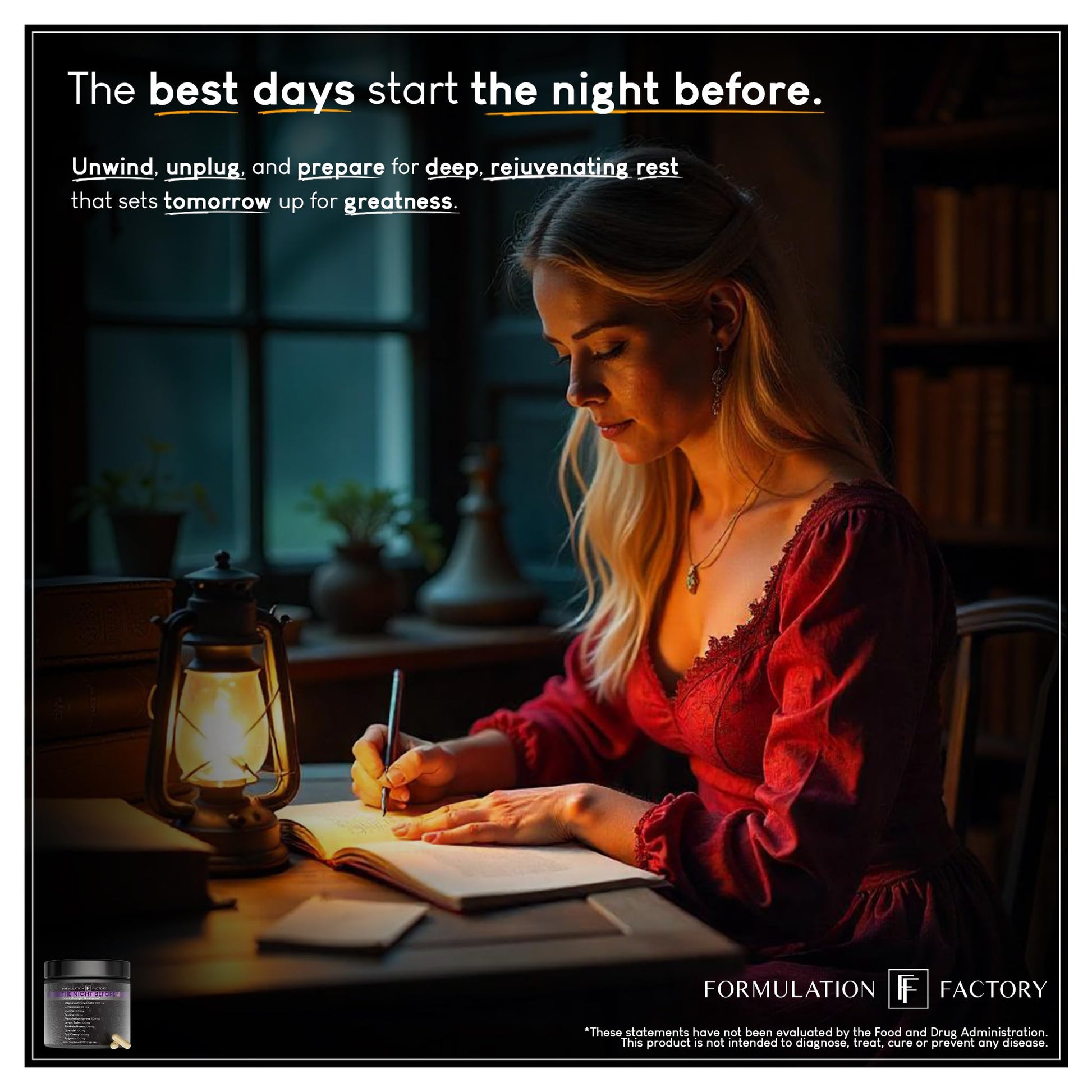 The Night Before 10-in-1 Midnight Maximizer Sleep Aid, Stress Relief, Cognition, Relaxation, Recovery, Focus, Magnesium Glycinate, L-Theanine & More, (120 Capsules – 2 Month Supply) Formulation FactoryAu supplements