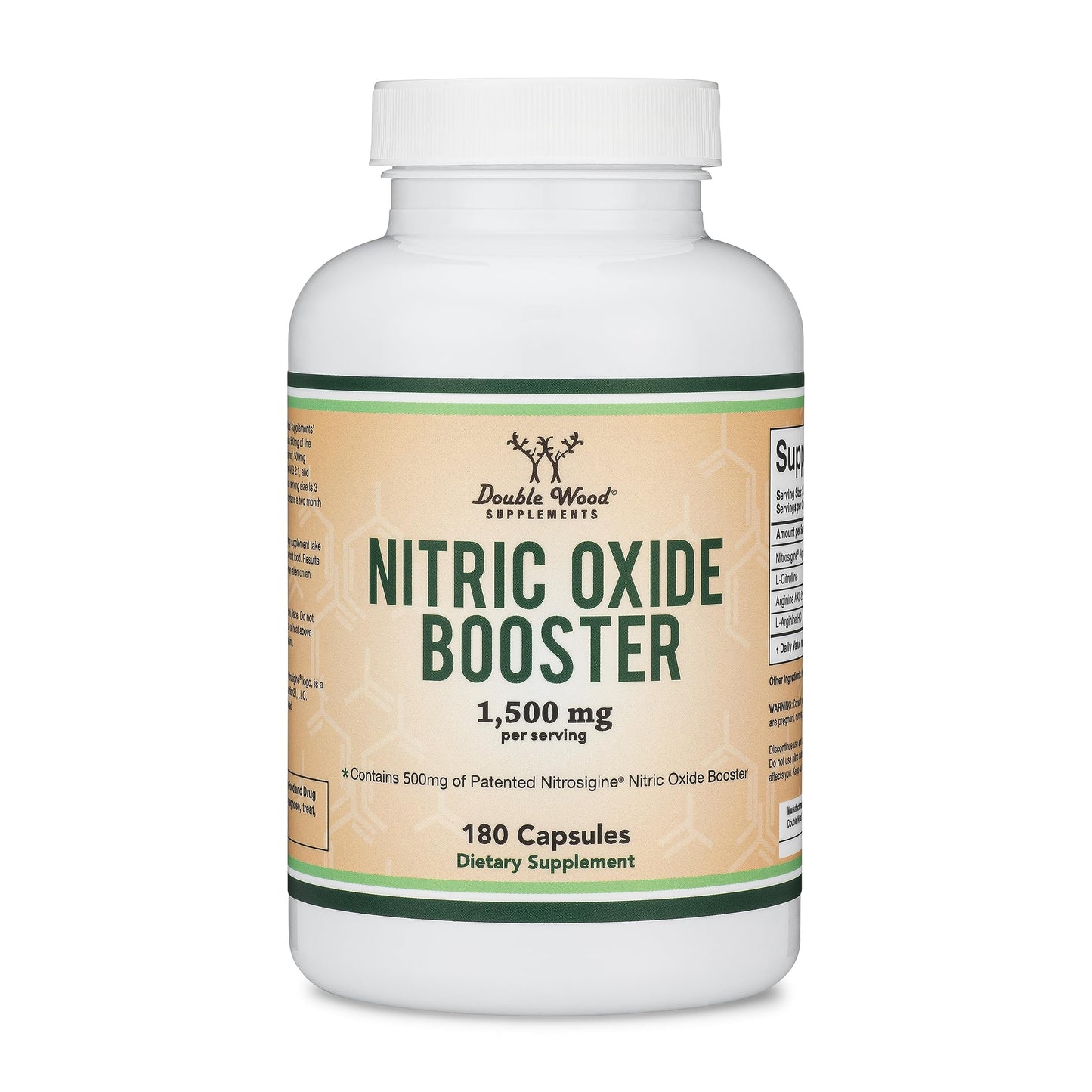 Nitric Oxide Supplement (Stim Free Pre Workout) - Nitric Oxide Booster with Nitrosigine Double Wood SupplementsUS supplements