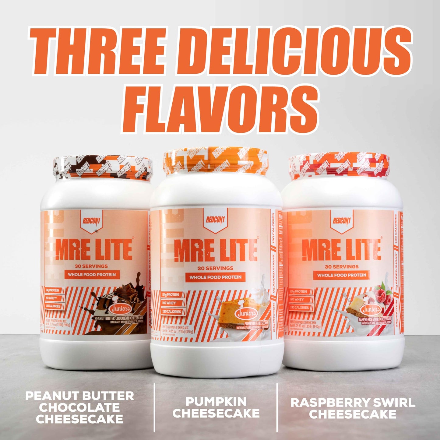 REDCON1 MRE Lite Whole Food Protein Powder, Juniors, Pumpkin Cheesecake - Low Carb REDCON1US supplements