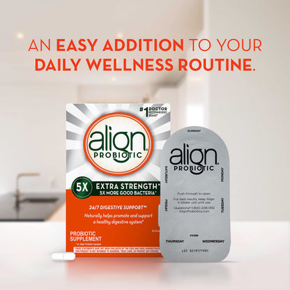 Align Probiotic Extra Strength, Probiotics for Women and Men, #1 Doctor Recommended AlignUS supplements