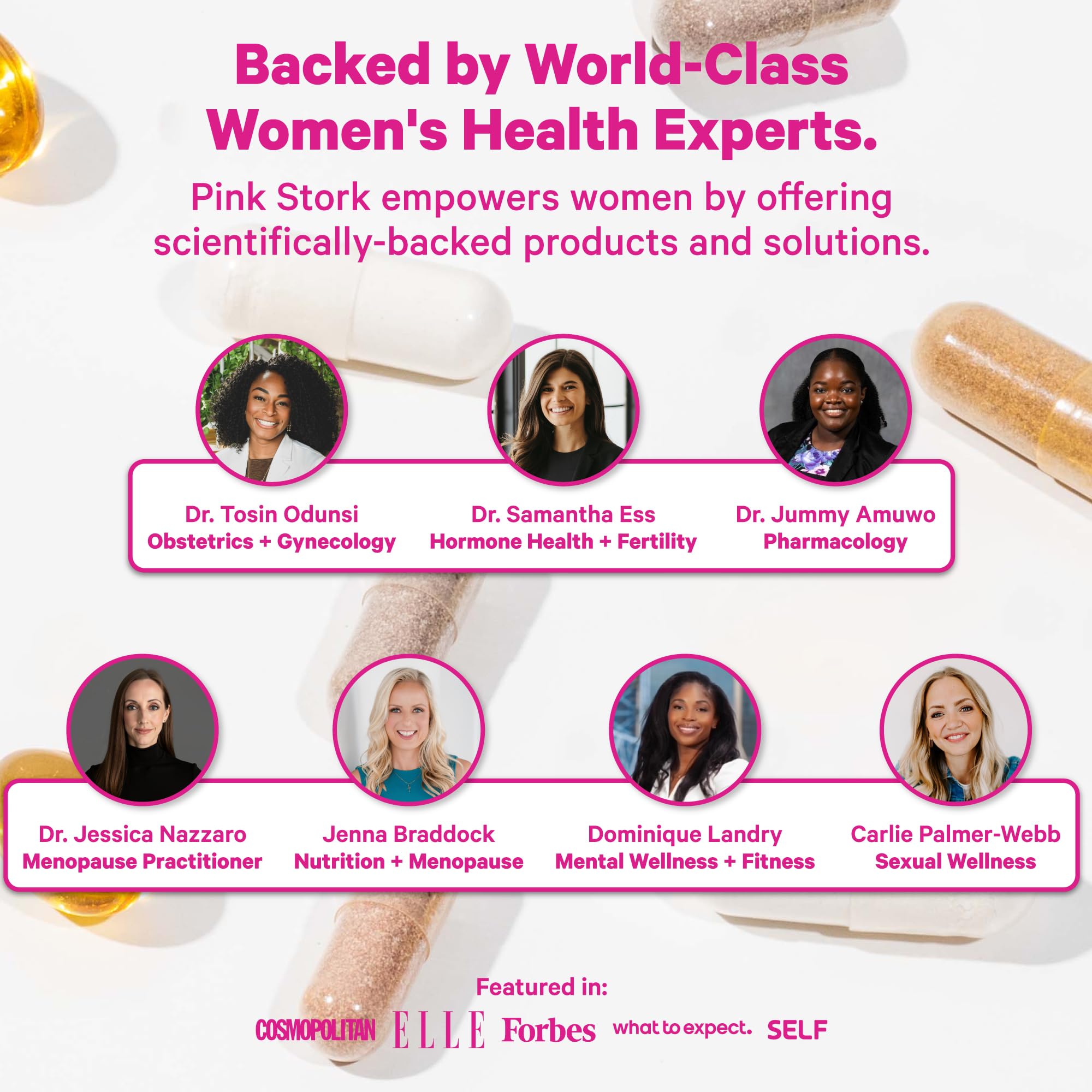 Pink Stork Premium Fertility Gummies | Fertility Supplements for Women with CoQ10, Myo-Inositol + Prenatal Vitamins | Conception Support | Hormone Balance for Women, Ovarian Care - 60 Gummies Pink StorkAu supplements
