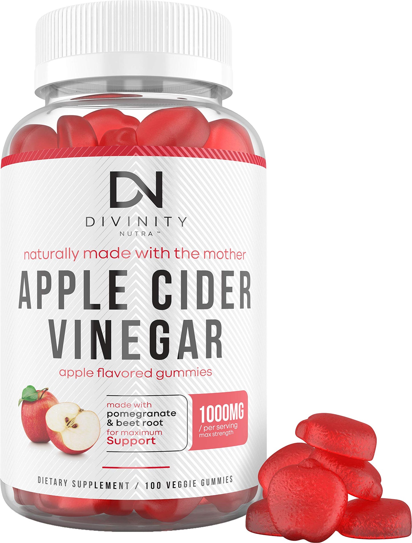 Apple Cider Vinegar Gummies for Weight Loss - Nutritional Supplement for Detox, Cleanse Divinity NutraUS supplements