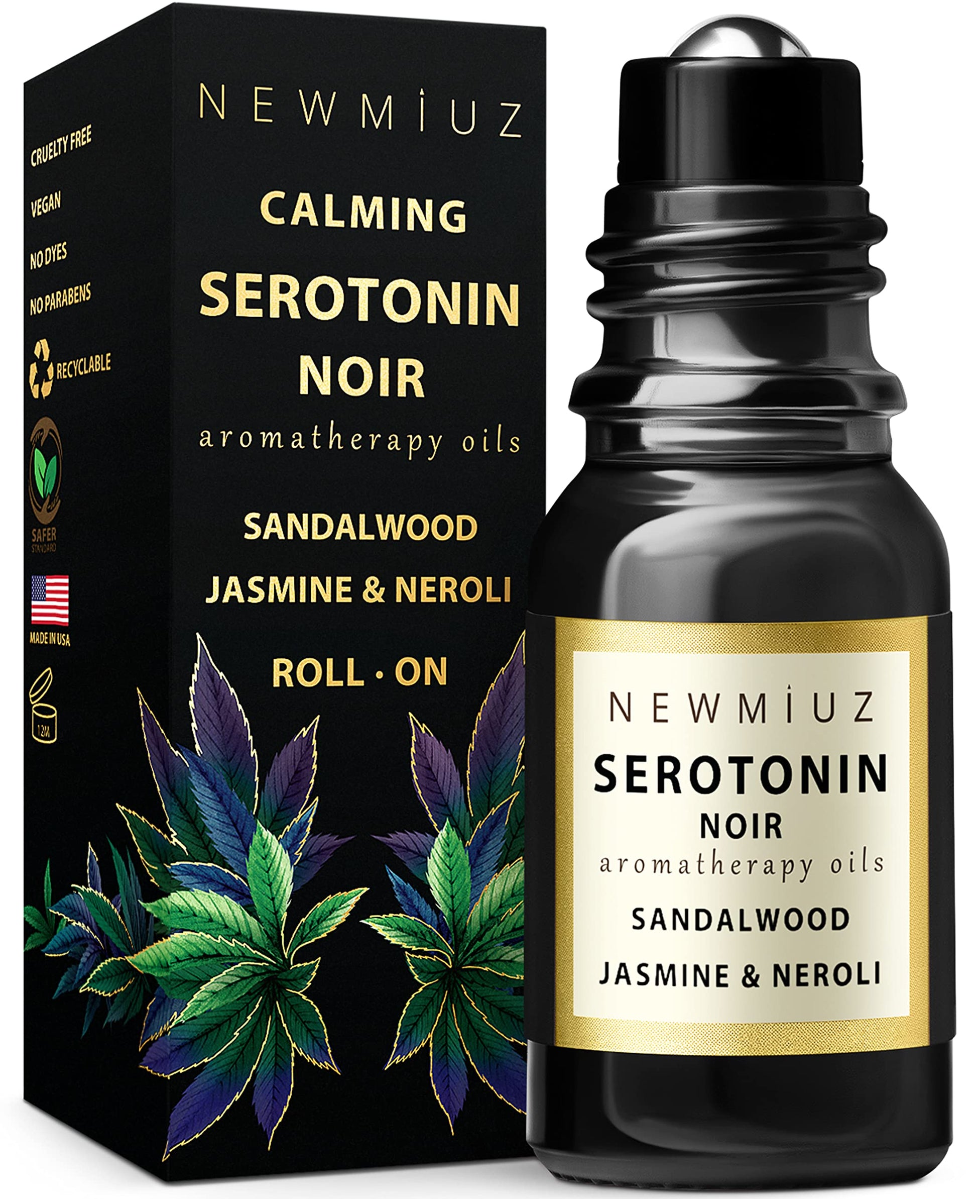 Calm Roll on Essential Oil Stress Relief Sandalwood Jasmine Destress Relaxation Calming Rolle New MiuzAu supplements