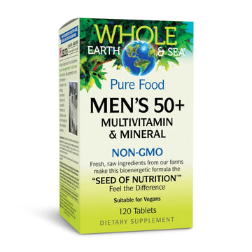 Natural Factors Whole Earth & Sea Men's 50+ Multivitamin & Mineral - Daily Nutritional Support Multivitamin Natural FactorsAu supplements