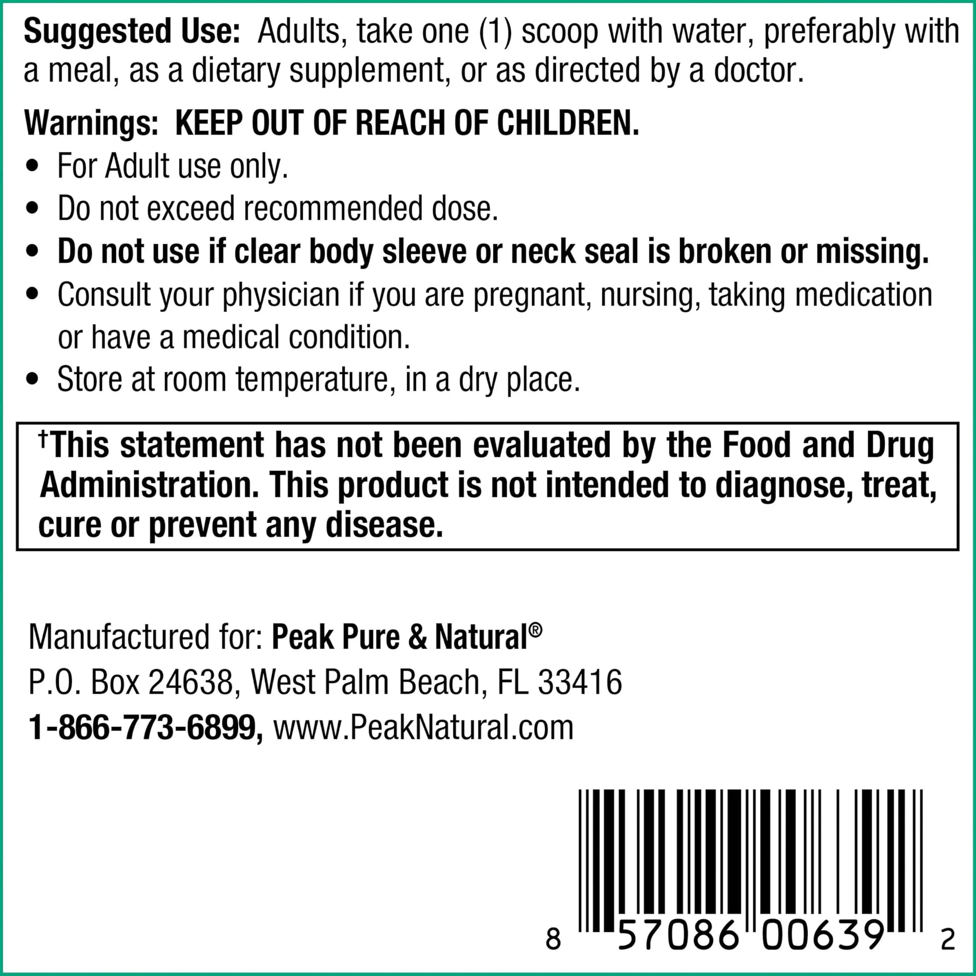 Peak Urinary Tract Supplement Powder - Cranberry and D-Mannose Powder with Juniper Berries and Probiotics for Urinary Tract Health, Ph Balance, UTI Defense - Vegan, Gluten Free (30 Day Supply) Peak Pure & NaturalAu supplements