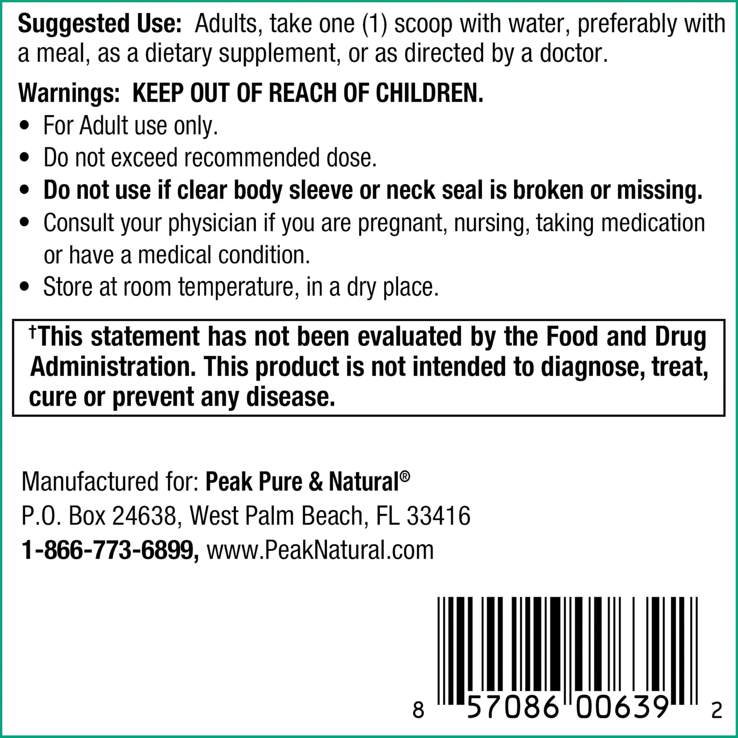Peak Urinary Tract Supplement Powder - Cranberry and D-Mannose Powder with Juniper Berries and Probiotics for Urinary Tract Health, Ph Balance, UTI Defense - Vegan, Gluten Free (30 Day Supply) Peak Pure & NaturalAu supplements
