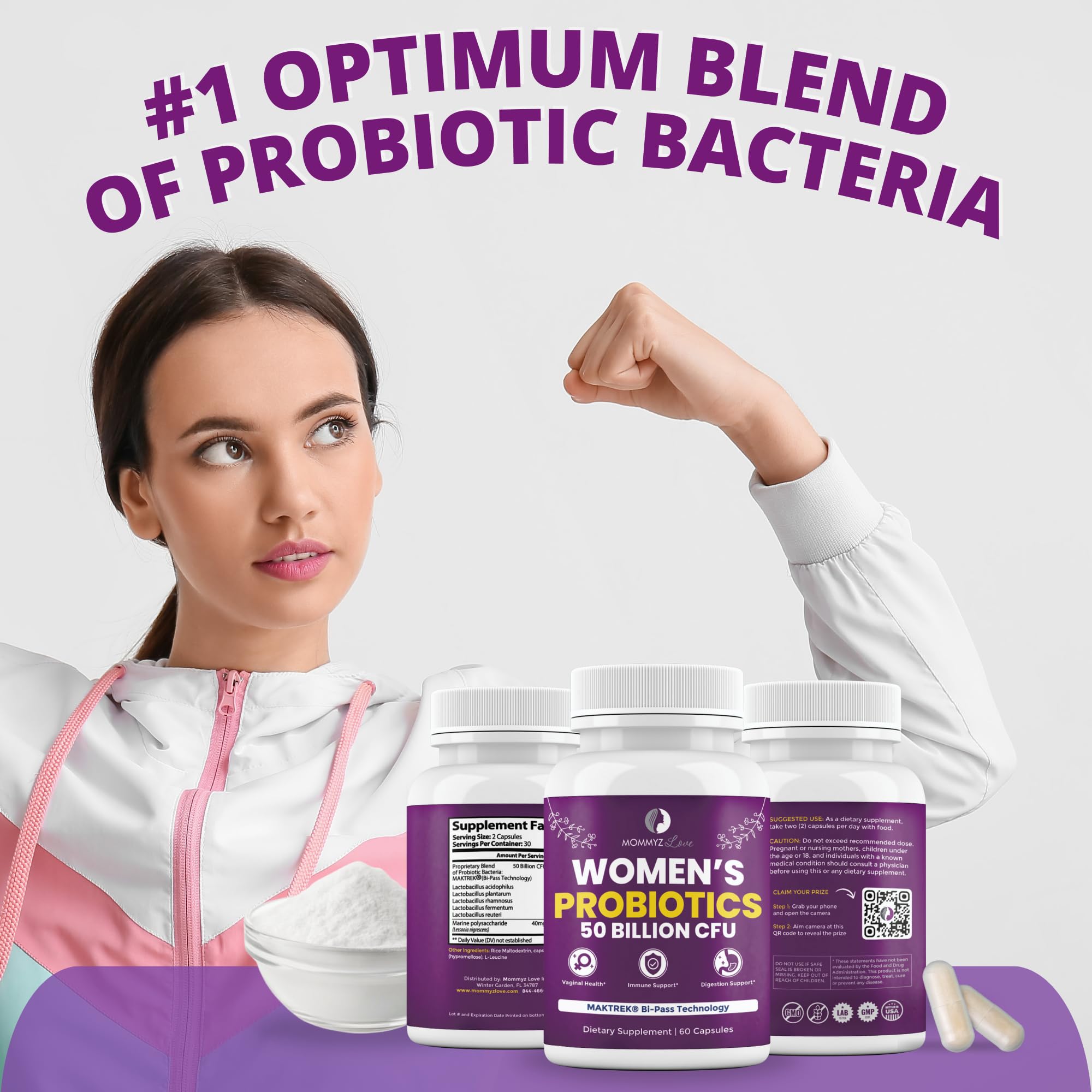Probiotics for Women Digestive Health + Vaginal Probiotics for Vaginal Odor Control, Balanced PH Levels Mommyz LoveAu supplements