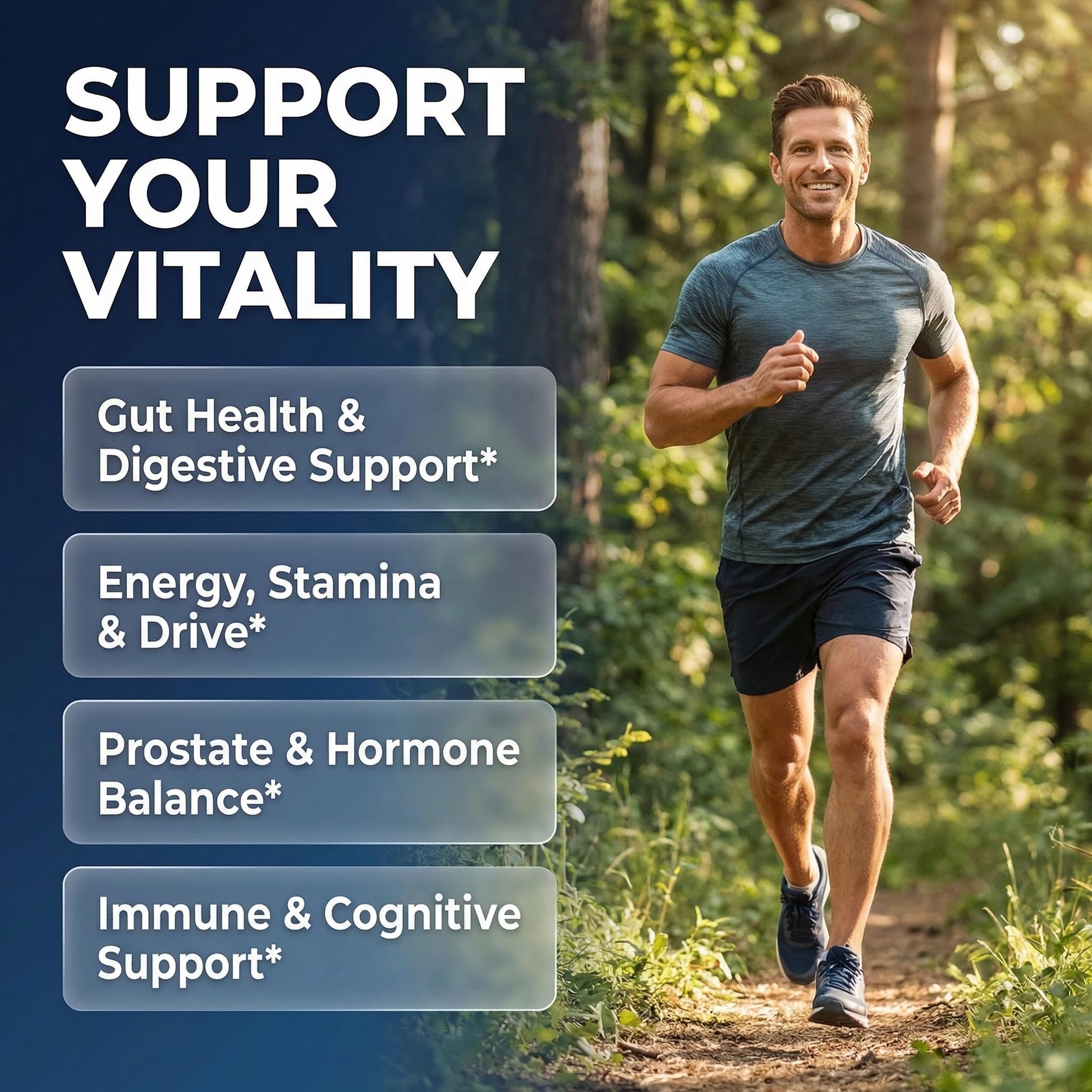 Clean Nutra Probiotics for Men | Tongkat Ali, Saw Palmetto, Tribulus, Ginseng, Ashwagandha, Maca, Pumpkin, Gingko Biloba, Pine Bark, Fenugreek, Shilajit, Zinc - Mens Probiotic 60 Capsules Clean NutraceuticalsAu supplements