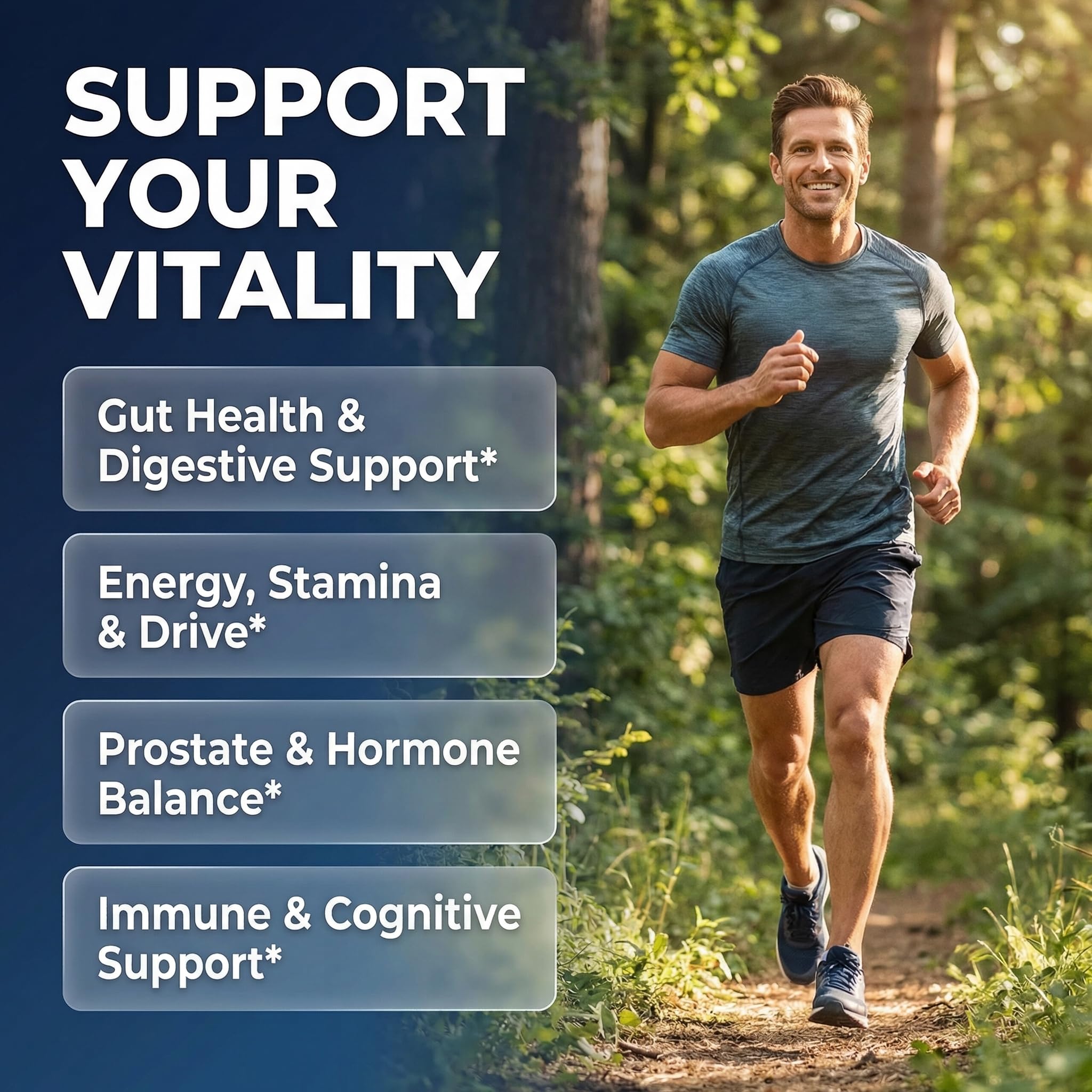 Clean Nutra Probiotics for Men | Tongkat Ali, Saw Palmetto, Tribulus, Ginseng, Ashwagandha, Maca, Pumpkin, Gingko Biloba, Pine Bark, Fenugreek, Shilajit, Zinc - Mens Probiotic 60 Capsules Clean NutraceuticalsAu supplements