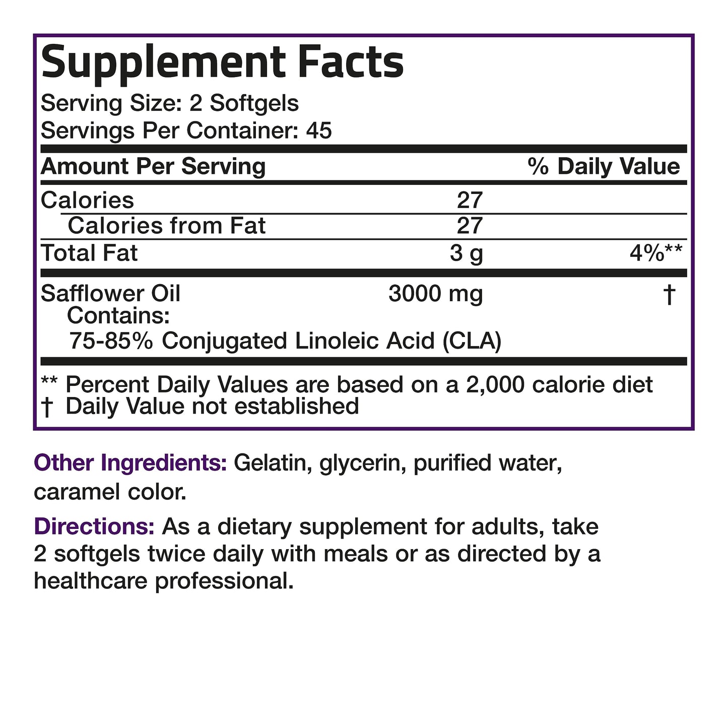 Bronson CLA 3000 Extra High Potency Supports Healthy Weight Managem BronsonUS supplements