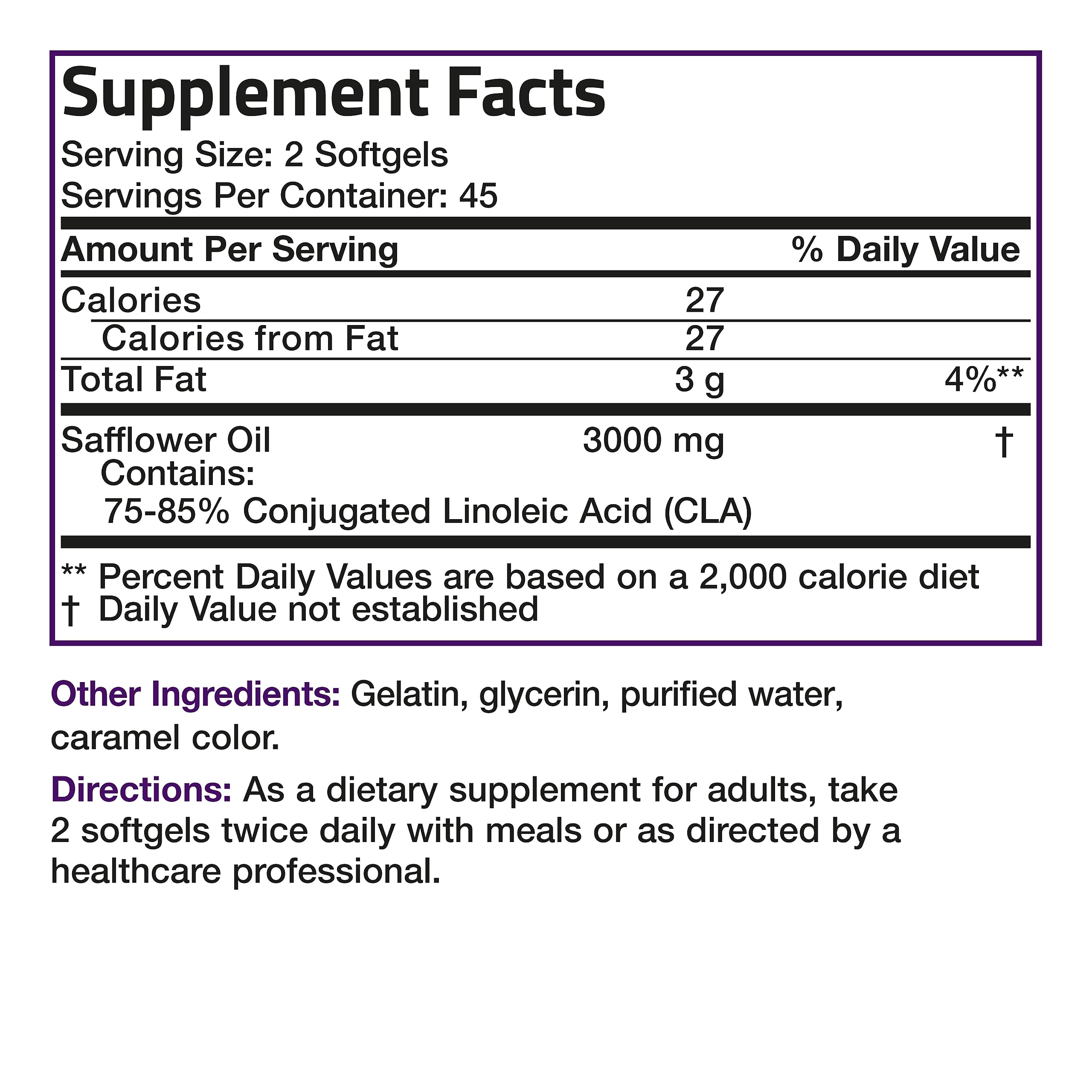 Bronson CLA 3000 Extra High Potency Supports Healthy Weight Managem BronsonAu supplements