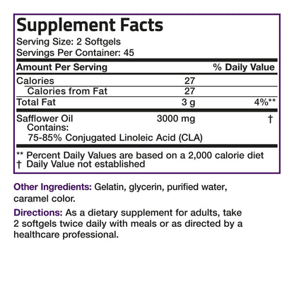 Bronson CLA 3000 Extra High Potency Supports Healthy Weight Managem BronsonUS supplements