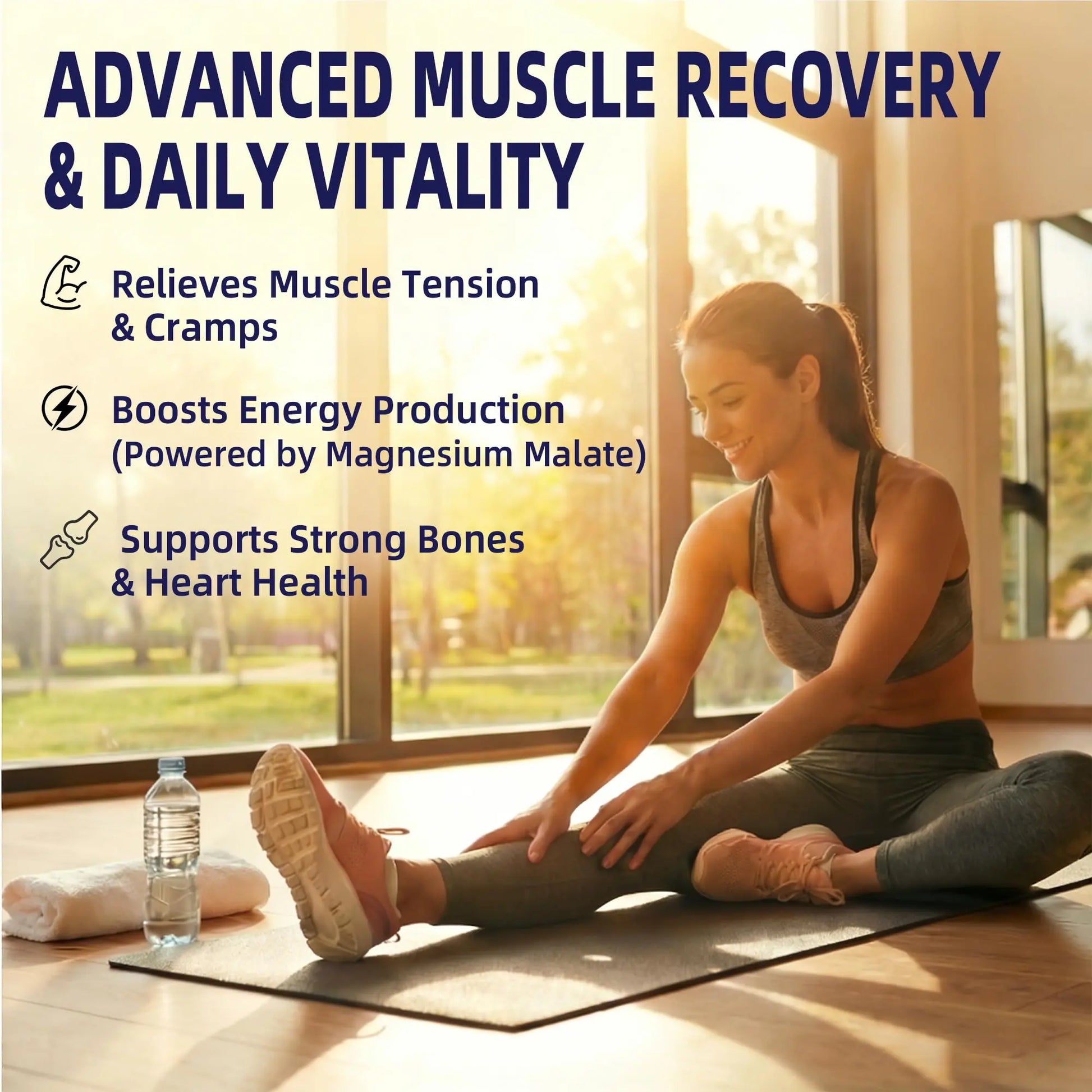 Magnesium Complex Supplement with 10 Forms of Elemental Magnesium, 1200 mg per Serving, Magnesium Glycinate, Citrate, Malate & Taurate, High Absorption Vegan Capsules, Non-GMO HiPlusnz supplements