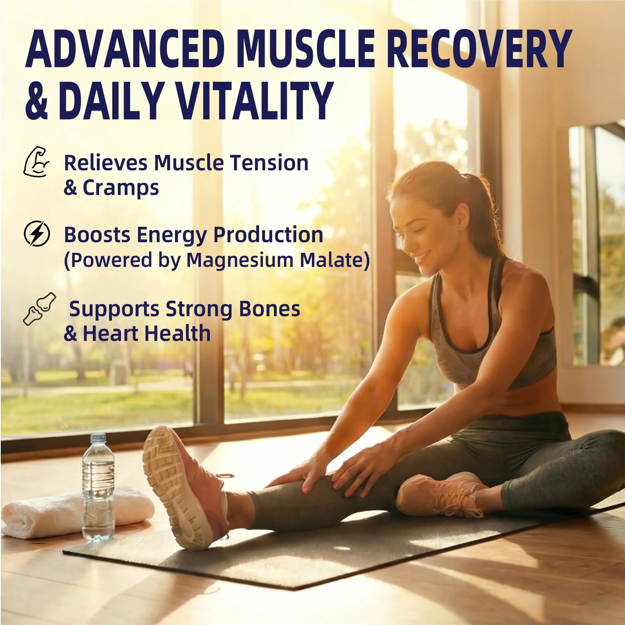Magnesium Complex Supplement with 10 Forms of Elemental Magnesium, 1200 mg per Serving, Magnesium Glycinate, Citrate, Malate & Taurate, High Absorption Vegan Capsules, Non-GMO HiPlusnz supplements