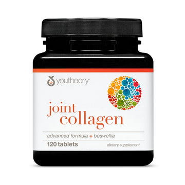 Youtheory Joint Collagen Advanced - Contains Undenatured Type II Collagen & Herbal Ingredients - Contains Bovine Source - Shellfish Free - 120 Tablets (60-Day Supply) YoutheoryAu supplements