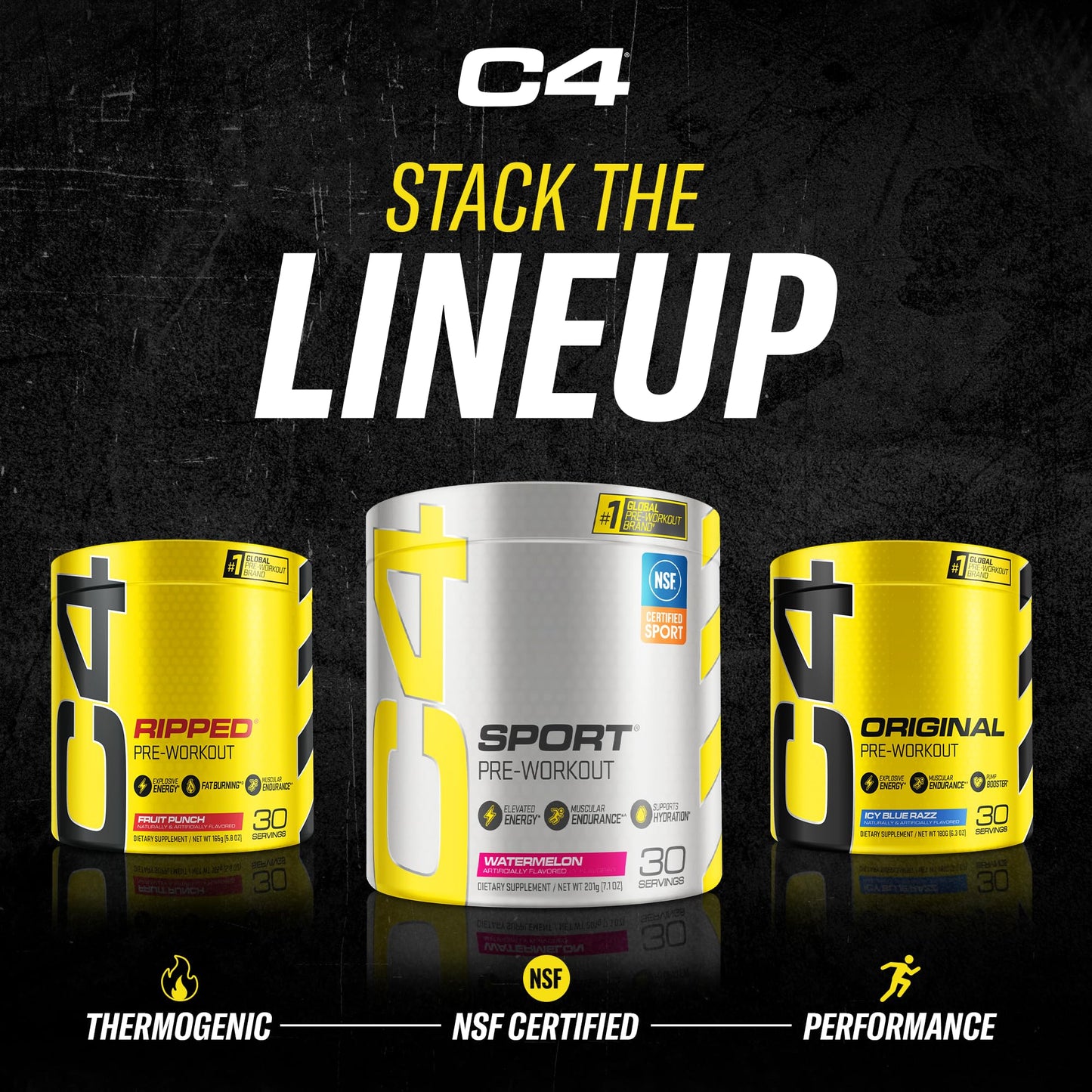 C4 Original Pre Workout Powder Fruit Punch - Vitamin C for Immune Support - Sugar Free CellucorUS supplements