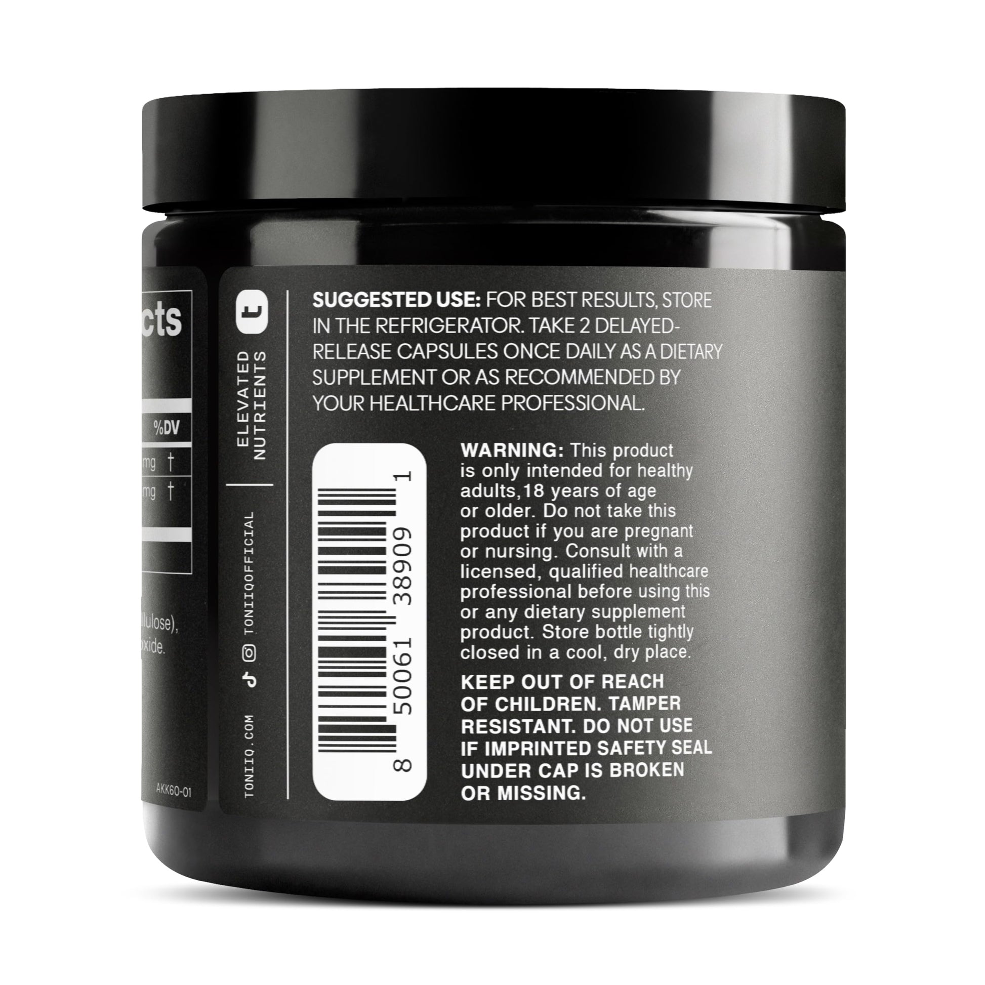 Toniiq Akkermansia Probiotic – 10 Billion TFU – Supports Gut Health & GLP-1 Activity ToniiqAu supplements