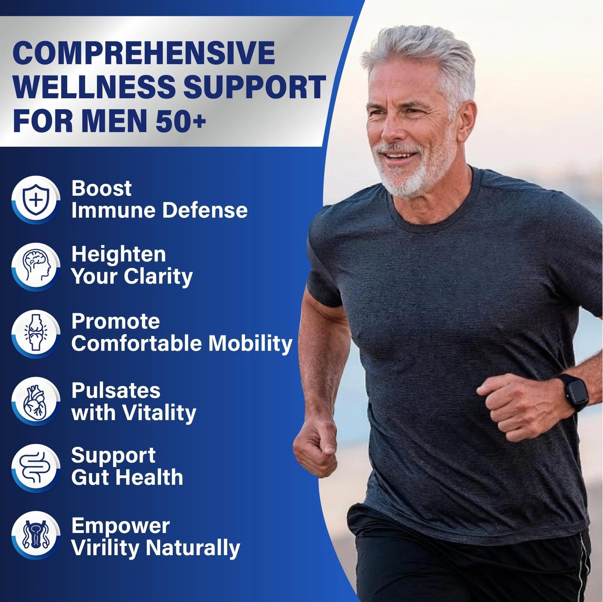 Sugar Free Multivitamin Gummies for Men 50 Plus - Methylated Multivitamin with Omega-3, CoQ10, Elderberry & Turmeric VeyttisyAu supplements