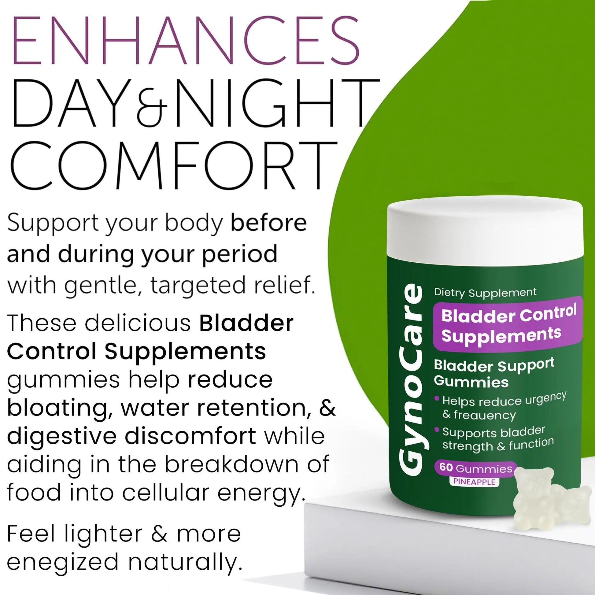 Bladder Control Supplements – Urinary Tract Health for Women | Overactive Bladder Support, UTI Relief & Infection Treatment | Daily Feminine Wellness Gummies – 60 Pineapple Flavor Terramed Just Think ComfortAu supplements