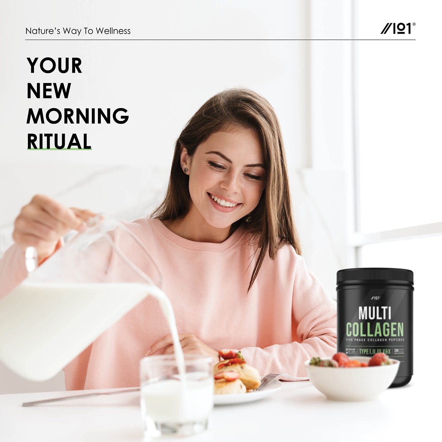 Multi Collagen Protein Powder (400g) - Types I, II, III, V & X - Hydrolyzed Grass Fed Bovine, Wild Caught Fish ALPHA01US supplements