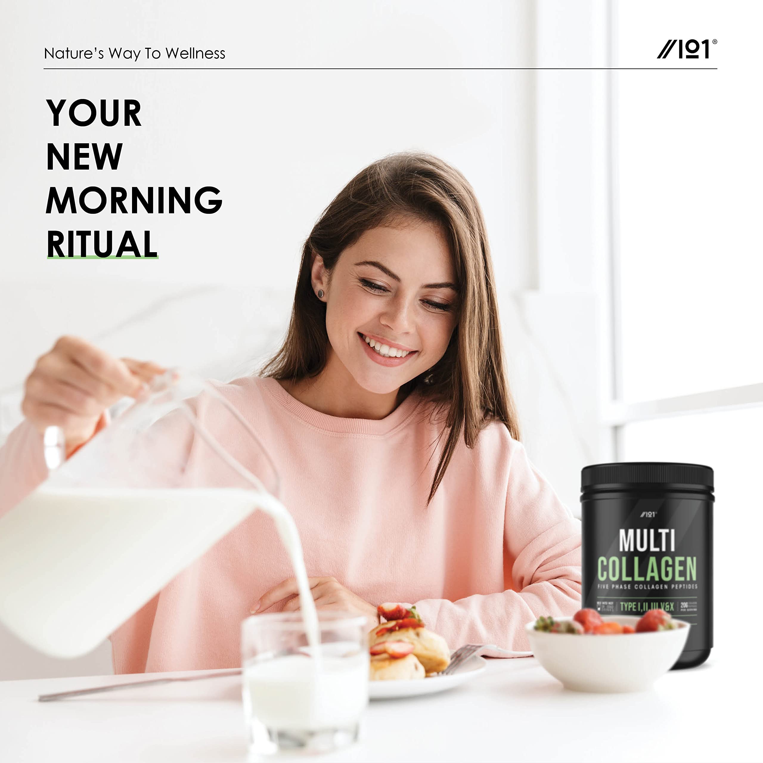 Multi Collagen Protein Powder (400g) - Types I, II, III, V & X - Hydrolyzed Grass Fed Bovine, Wild Caught Fish ALPHA01Au supplements