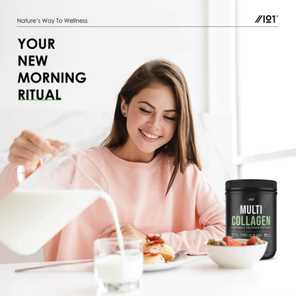 Multi Collagen Protein Powder (400g) - Types I, II, III, V & X - Hydrolyzed Grass Fed Bovine, Wild Caught Fish ALPHA01US supplements