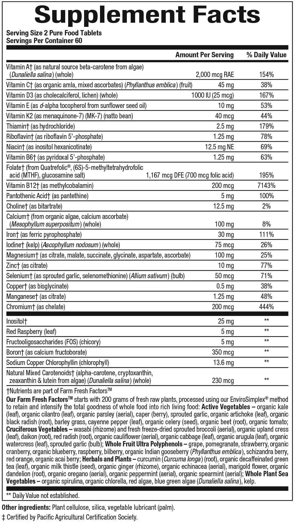 Natural Factors Whole Earth & Sea, Women's Prenatal Multivitamin and Mineral, Whole Food Supplement, Vegan, 120 Tablets Natural FactorsAu supplements