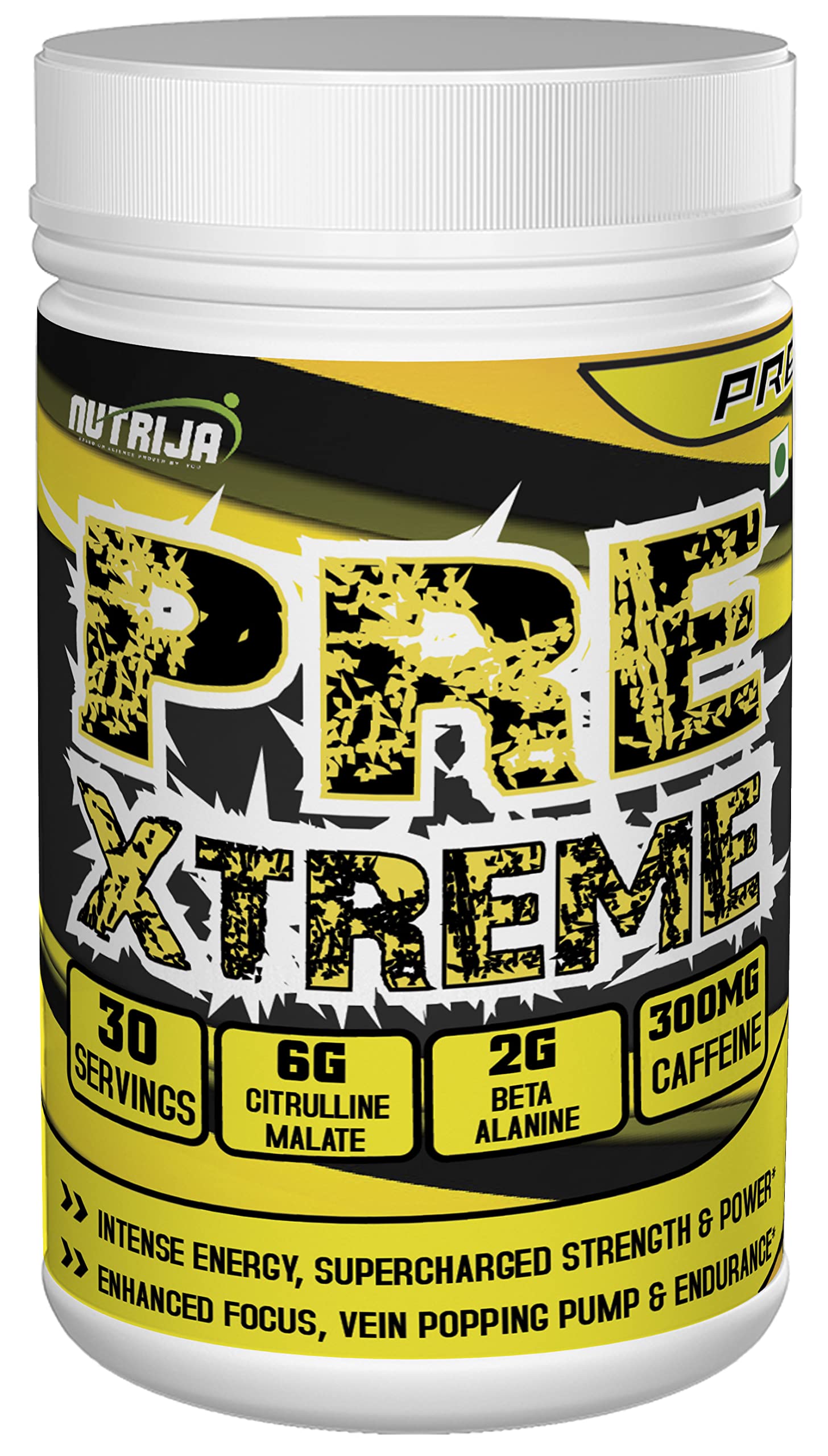NutriJa Pre Xtreme - Pre Workout Supplement - 30 Servings (Tangy Orange) NutriJaAu supplements