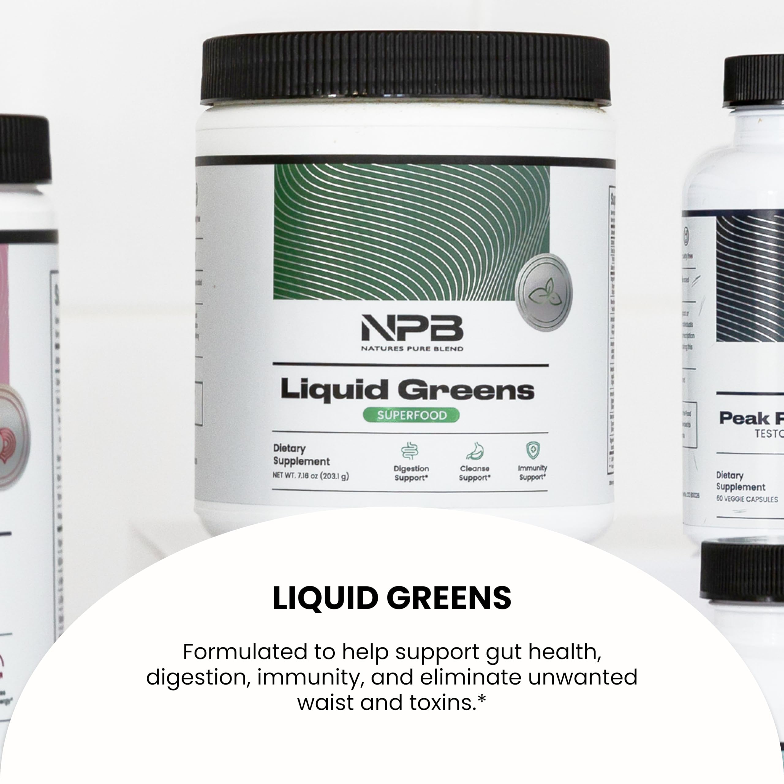 Nature's Pure Blend Super Greens Powder – Organic Greens Superfood Powder Supplements for Green Juice & Smoothie – Probiotic - Drink Mix for Energy Wellness and Digestion (Matcha Flavor, 30 Servings) Nature's Pure BlendAu supplements
