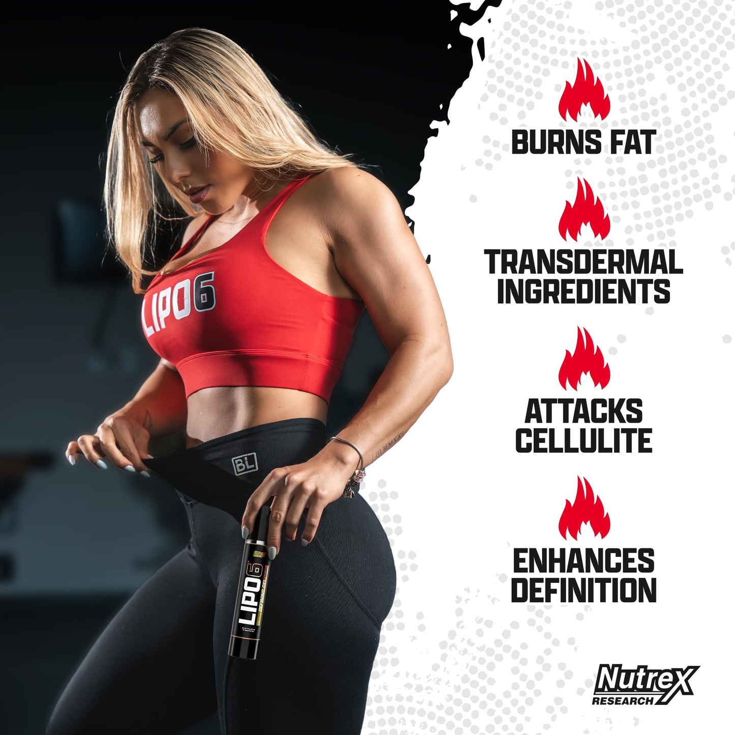Lipo 6 Defining Gel Fast Acting Fat Burning Cream for Men & Women | Targets Stubborn Nutrex ResearchUS supplements