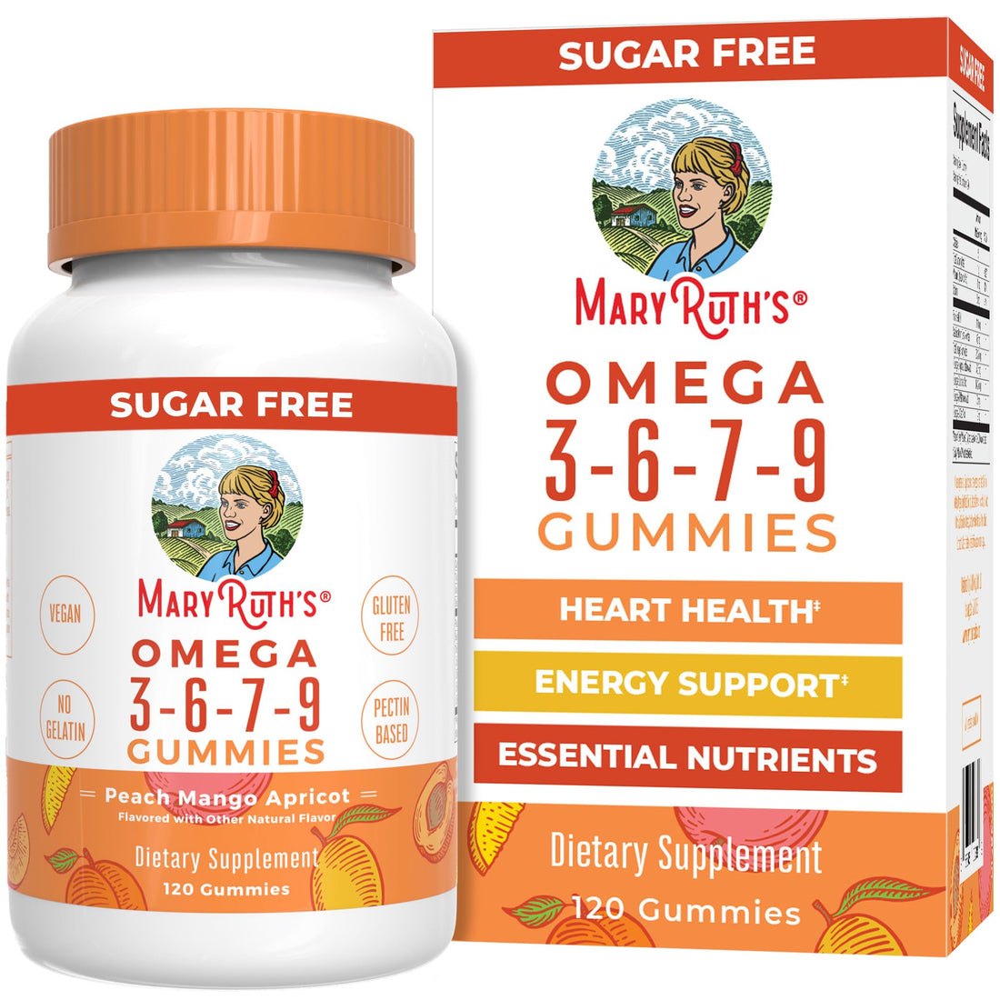 MaryRuth Organics Vegan Omega 3 6 7 9 Gummies | Up to 4 Month Supply | Omega 3 Supplement with Flaxseed Oil | Omega 3 Gummies MARYRUTH'SUS supplements