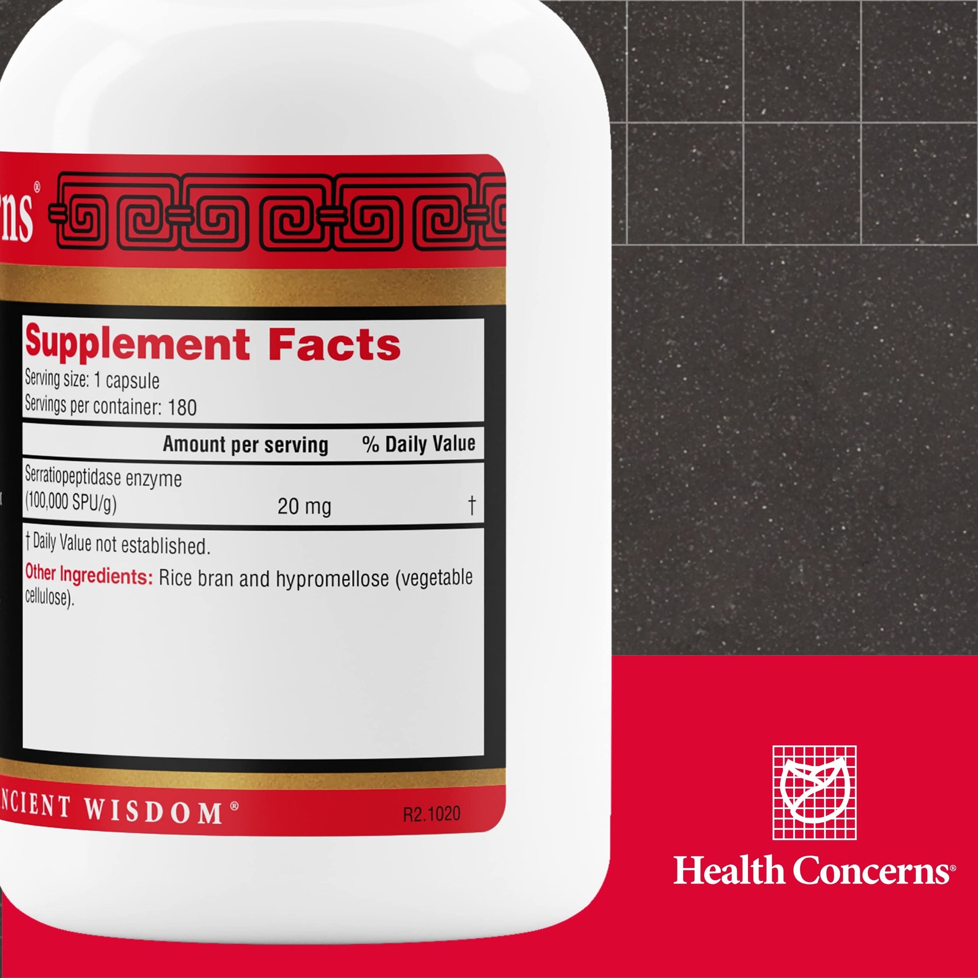 Health Concerns Serramend – Immune Defense Support Supplement – Serrapeptase Proteolytic Enzyme – Blood Circulation – Chinese Herbal Supplement for Men & Women – 180 Capsules Health ConcernsAu supplements