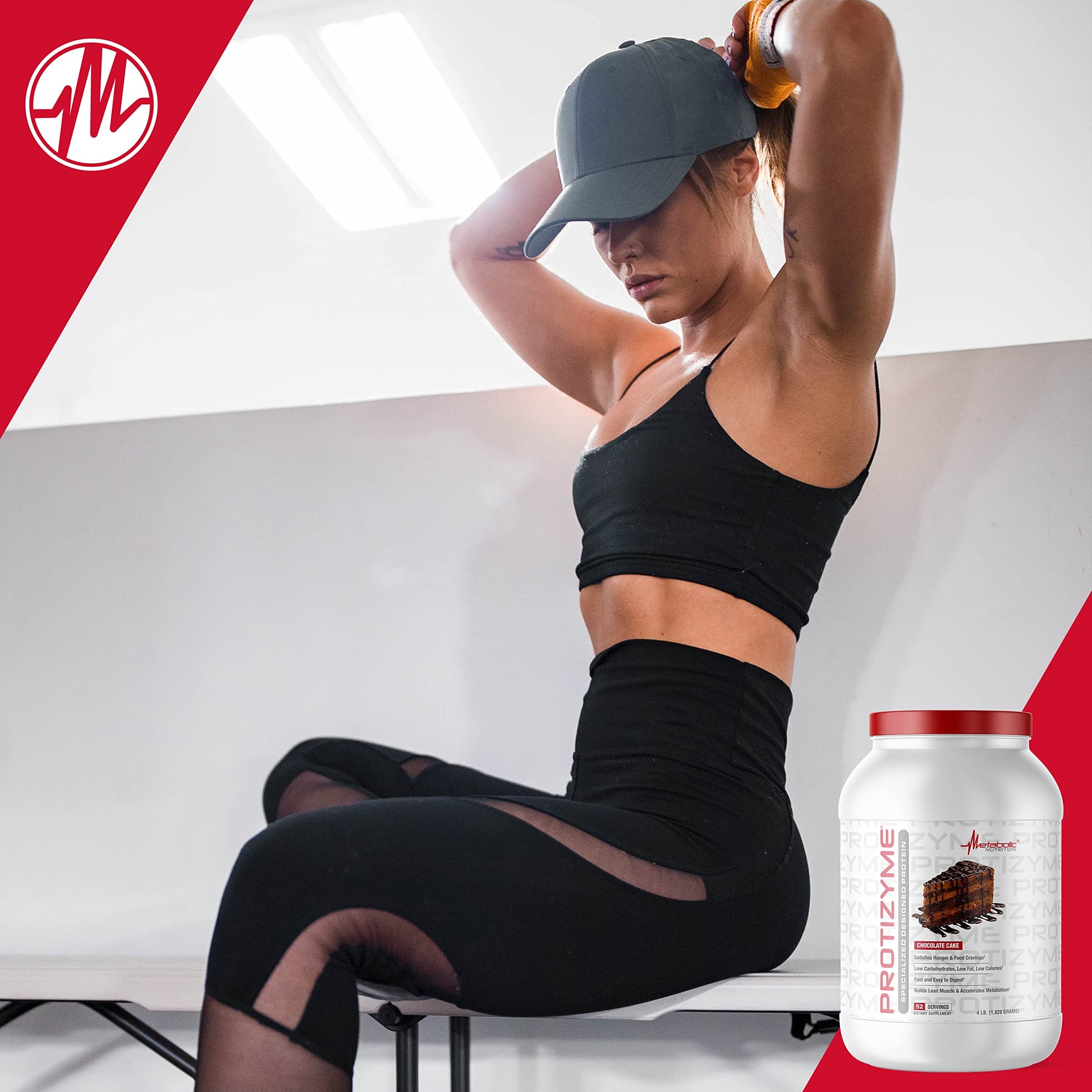 Metabolic Nutrition, Protizyme, 100% Whey Protein Powder, High Protein, Low Carb Metabolic NutritionUS supplements