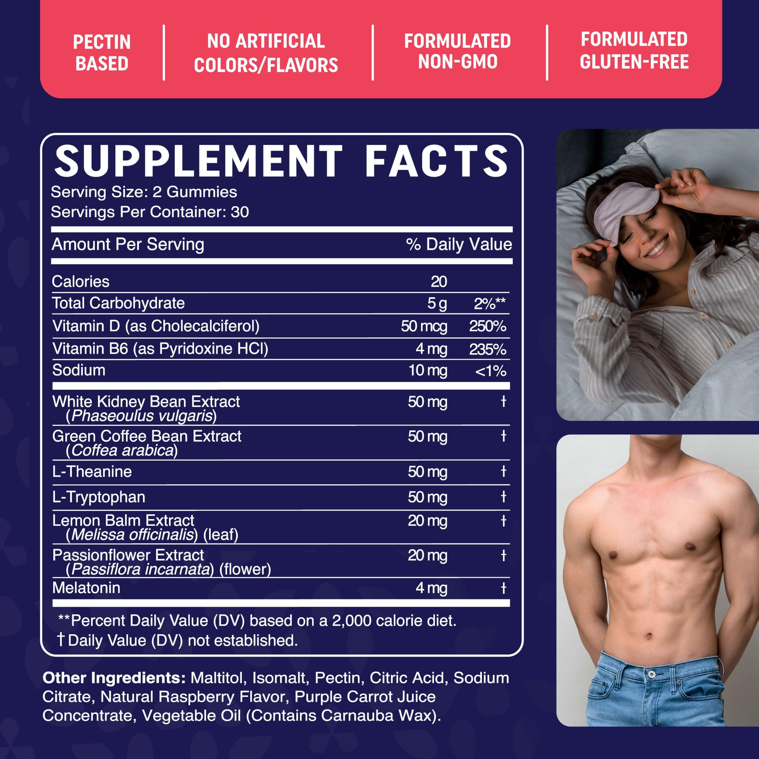 Sugar-Free Night Time Fat Burner Gummies for Sleep & Weight Loss Support | Hunger MAV NUTRITIONUS supplements