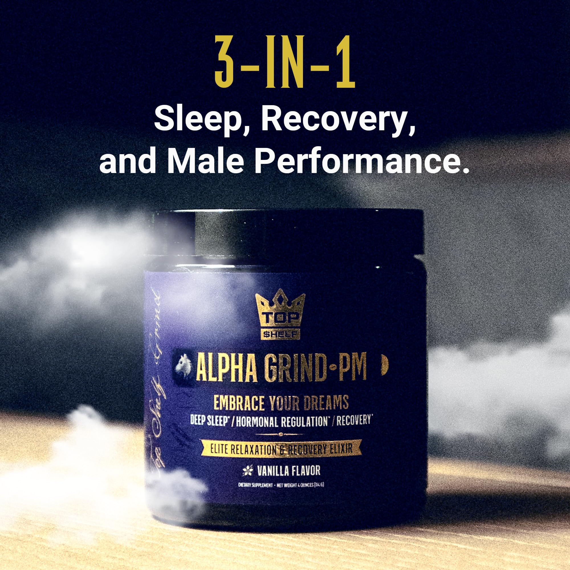 Advanced Sleep Supplement for Men, Nootropic Night Time Burner & Anabolic Recovery Join Top Shelf GrindUS supplements