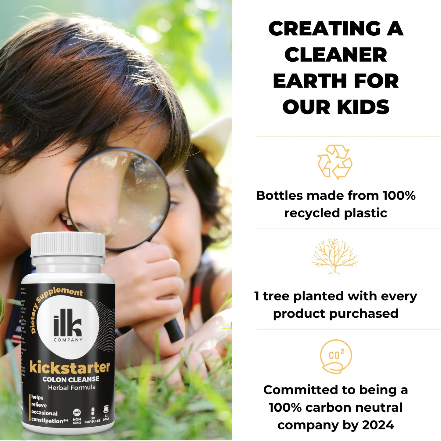 ILK COMPANY Made in USA Herbal Colon Cleanse Capsules - Non GMO - Gluten Free Capsules ILK COMPANYUS supplements
