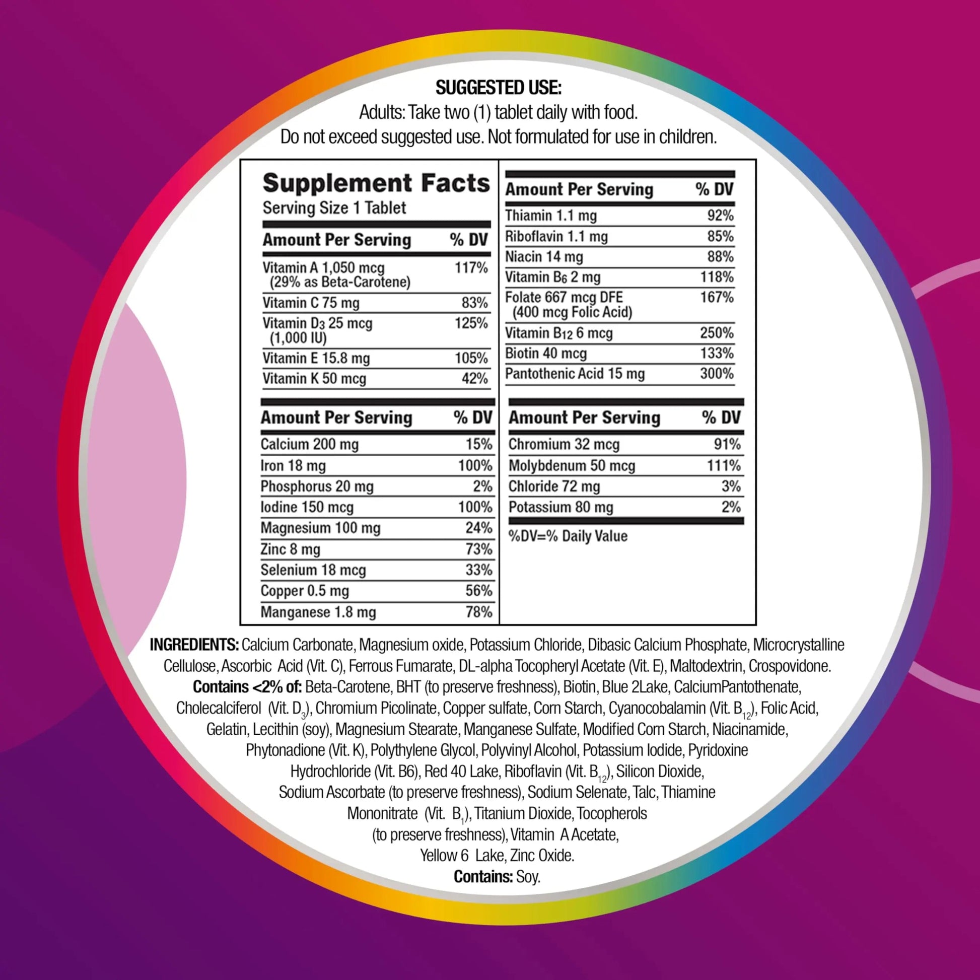 Centrum Multivitamin for Women, Multivitamin/Multimineral Supplement with Iron, Vitamin D3 CentrumAu supplements