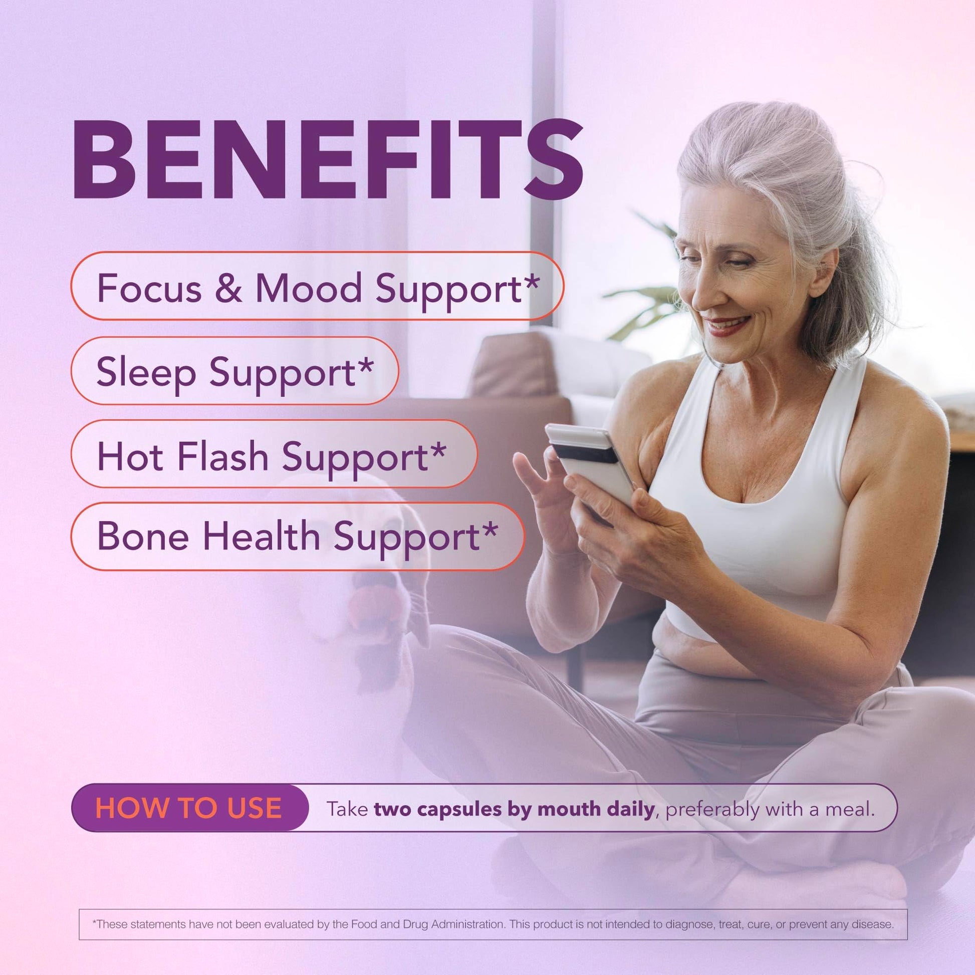 Bioligent Menopause Support Supplement for Women, Hot Flash, Sleep, Mood & Focus Support, Hormone-Free with Maca, Ginseng, Chamomile & Saffron, Non-GMO, 60 Capsules, 30 Day Supply BIOLIGENTAu supplements