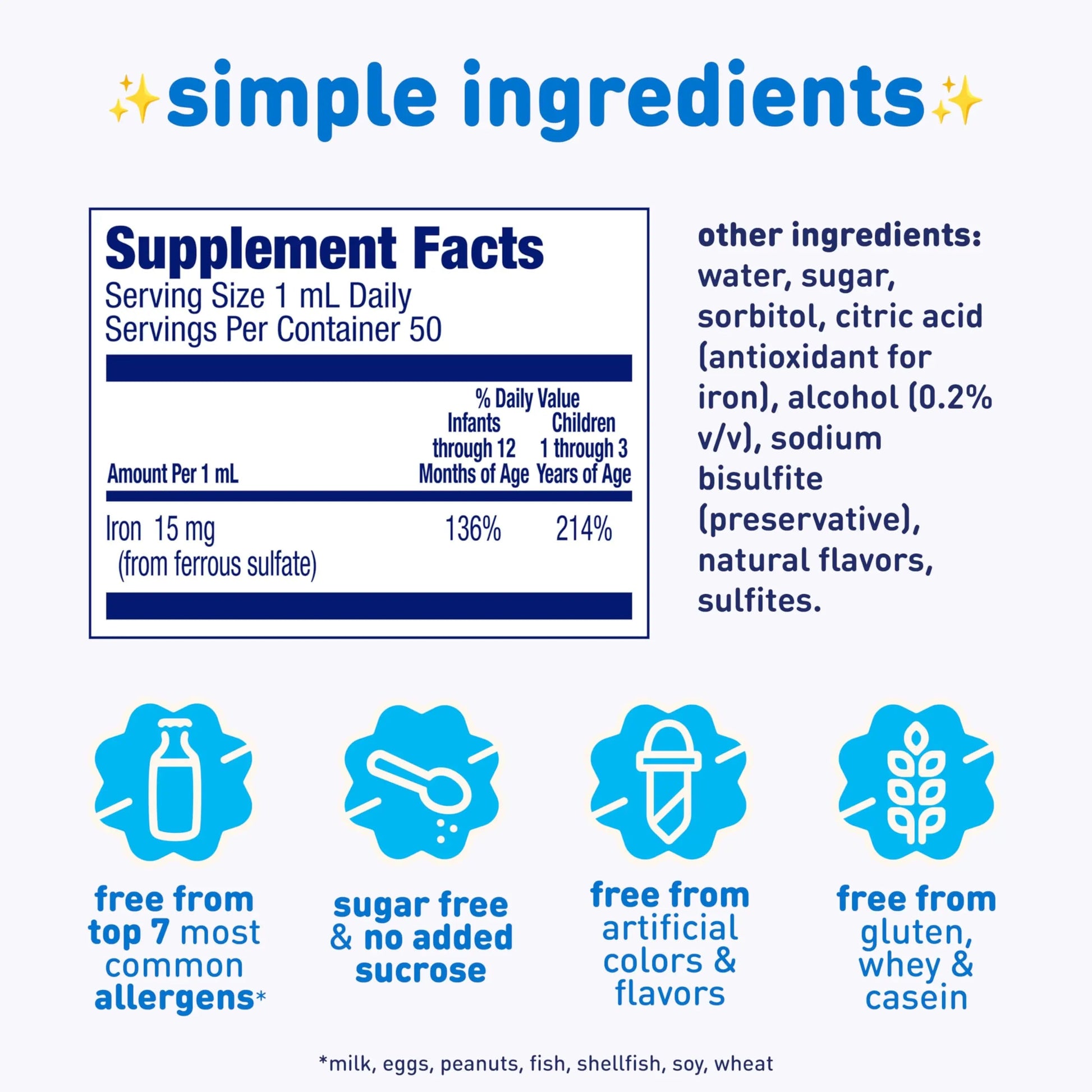 Enfamil Poly-Vi-Sol and Fer-in-Sol Iron Liquid Drop Multivitamin Supplements for Infants and Toddlers, 2x50 mL Dropper Bottle Enfamil Prenatals & Baby VitaminsAu supplements