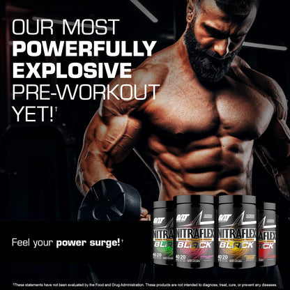 GAT SPORT Nitraflex Black Pre-Workout Powder, Extreme Pre-Training Formula for Men GAT SPORTUS supplements