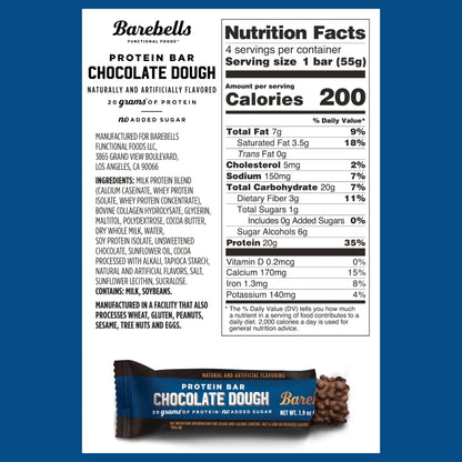 BAREBELLS Protein Bars Variety Value Pack - 16 Count, 1.9oz Bars - Protein Snacks BAREBELLSUS supplements