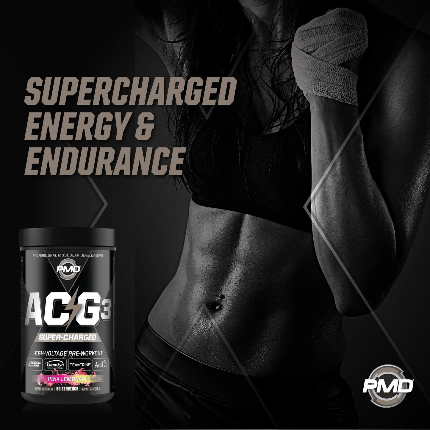 PMD Sports ACG3 Supercharged - Pre Workout - Powerful Strength, High Energy, Maximize PMDUS supplements