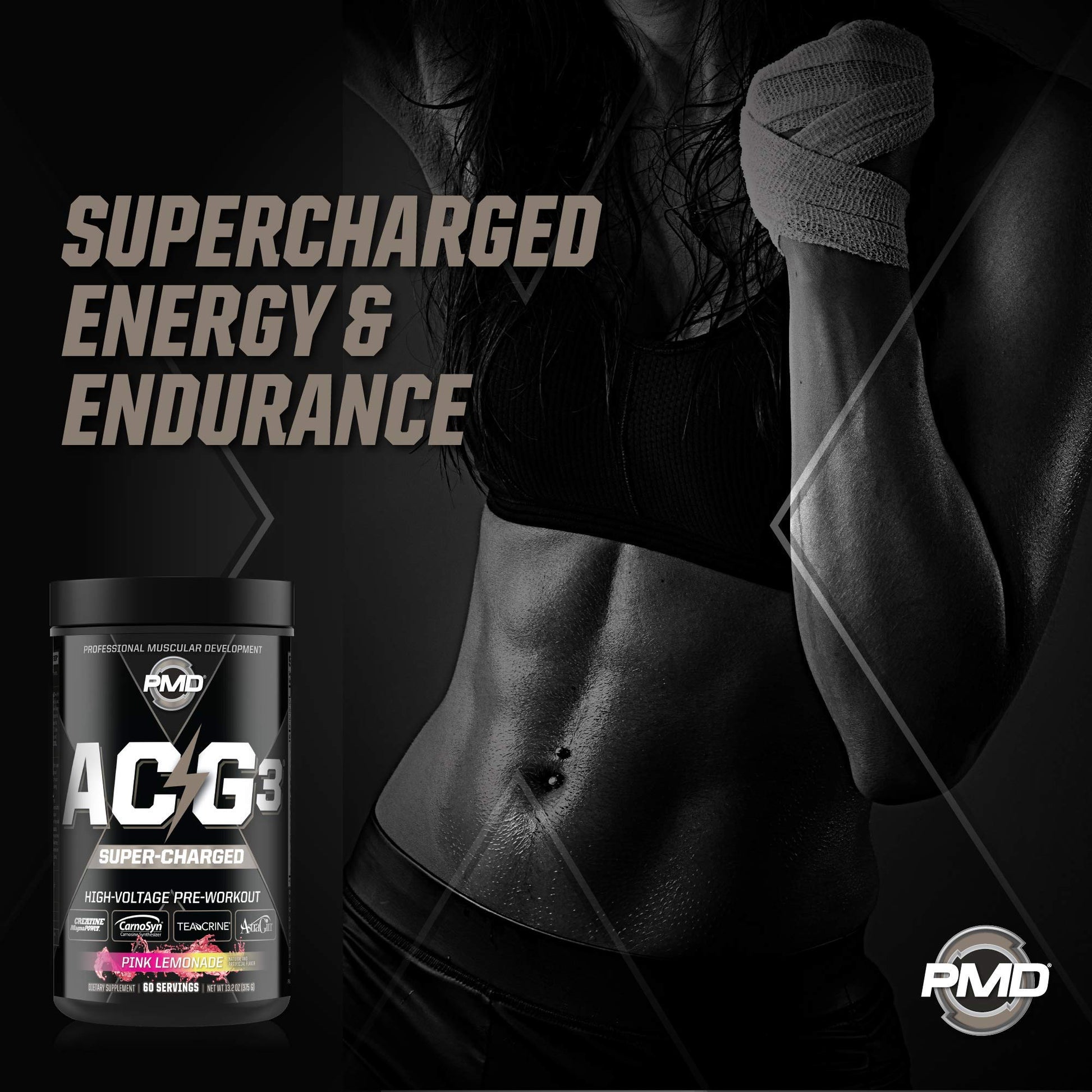 PMD Sports ACG3 Supercharged - Pre Workout - Powerful Strength, High Energy, Maximize PMDAu supplements