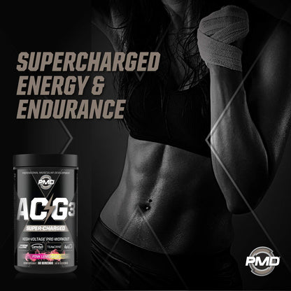 PMD Sports ACG3 Supercharged - Pre Workout - Powerful Strength, High Energy, Maximize PMDUS supplements