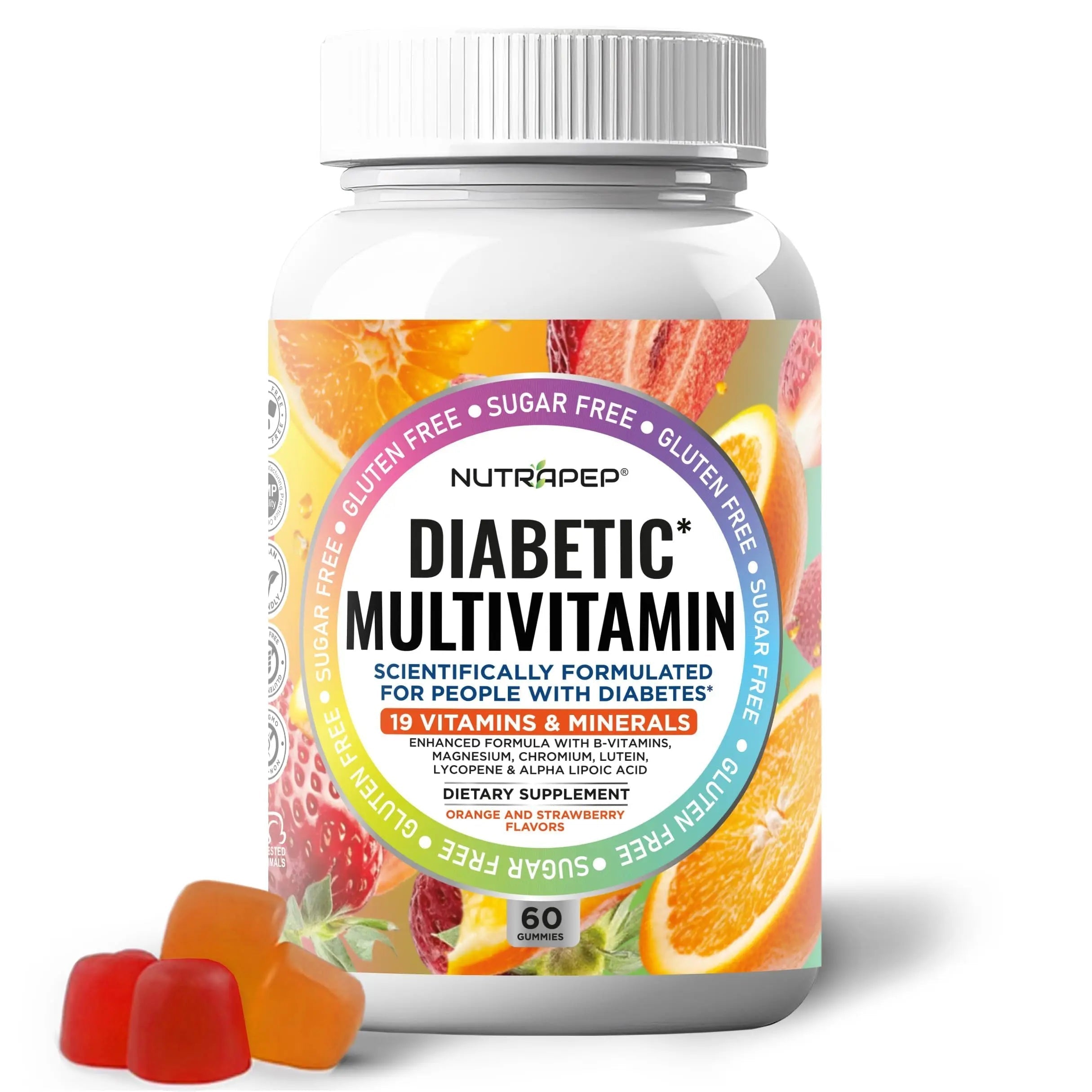 NutraPep Premium Multivitamin Chewable Gummies for Women & Men - Sugar-Free & Gluten Free Supplement Vitamins NutraPepAu supplements