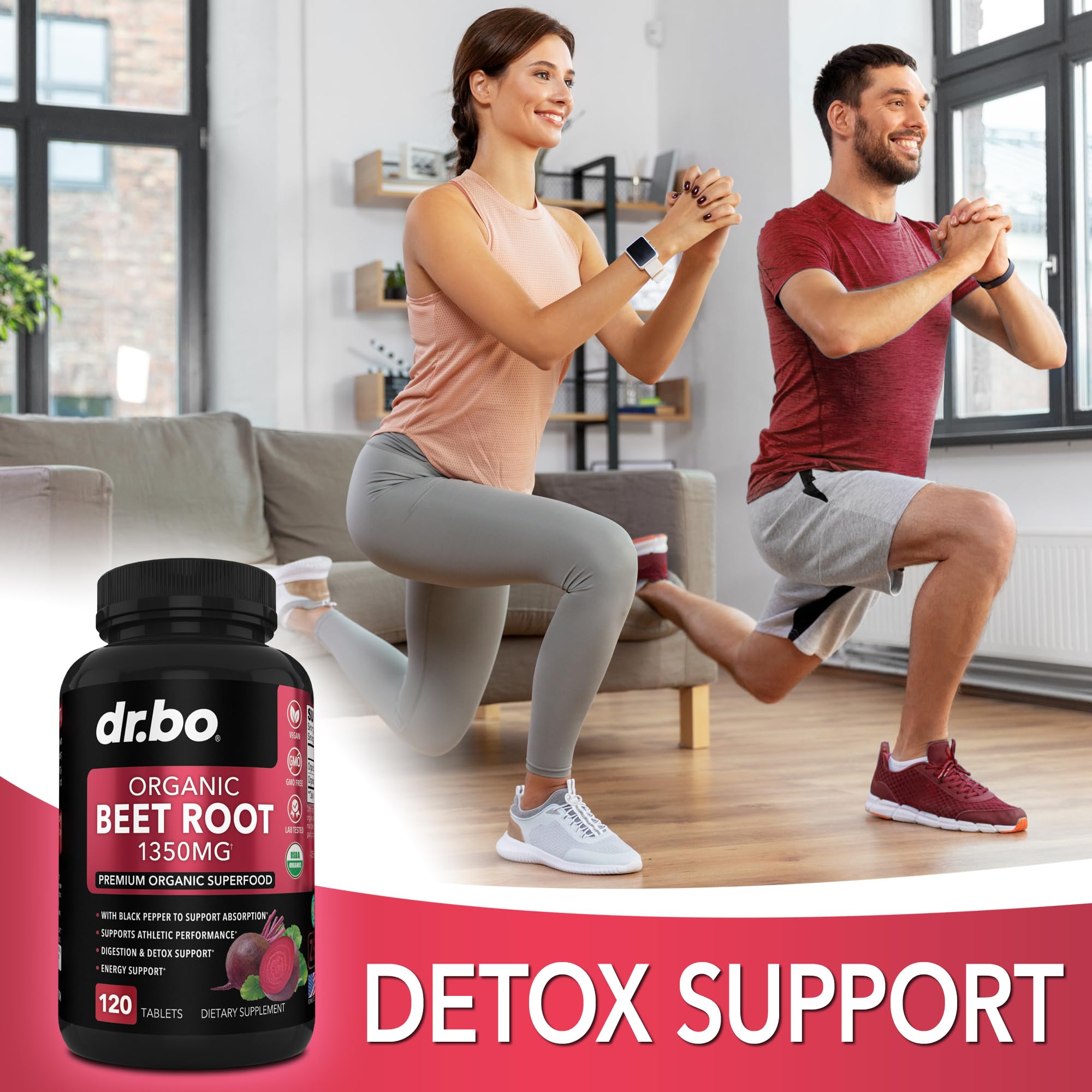 Organic Beet Root Capsules Supplements - 1350mg Beetroot Powder Extract Pills, Organic DR. BOAu supplements
