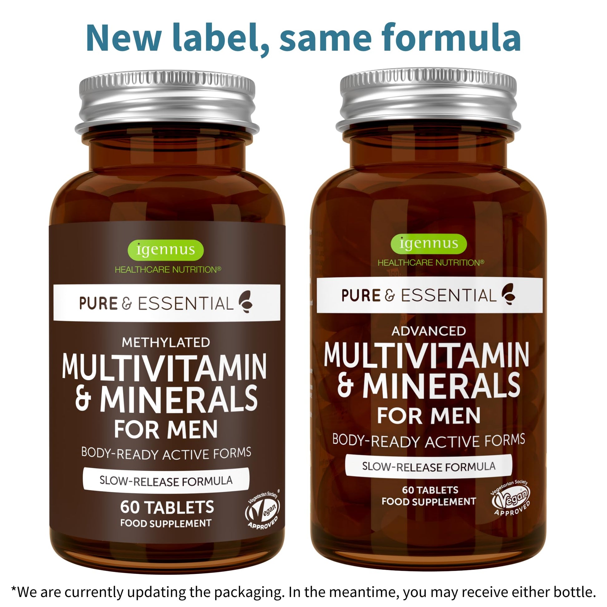 Igennus Methylated Men's Multivitamin with 22 Actives, All-Day Nutrient Delivery, Pure & Clean, Methylfolate & Methylcobalamin Igennus Healthcare NutritionAu supplements
