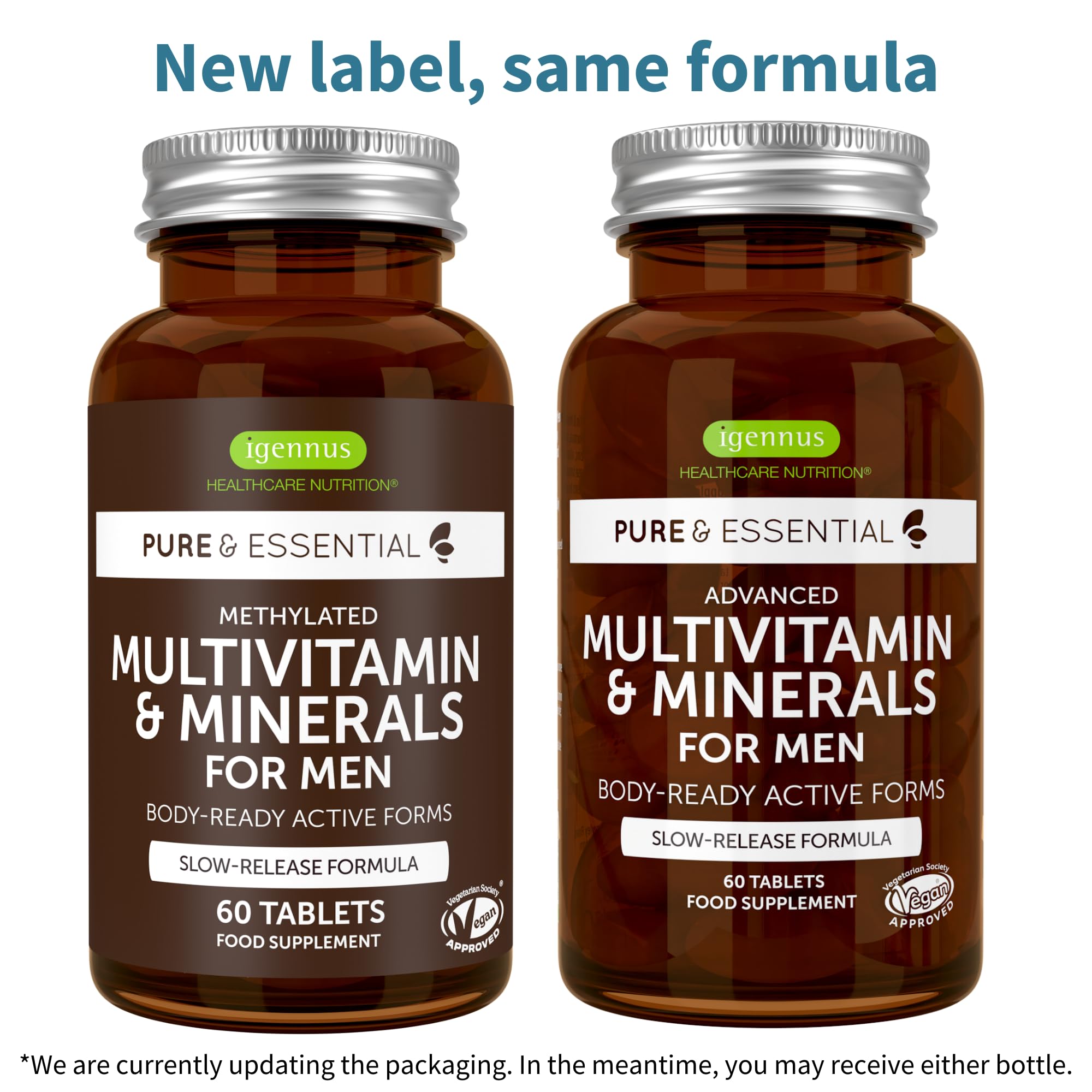 Igennus Methylated Men's Multivitamin with 22 Actives, All-Day Nutrient Delivery, Pure & Clean, Methylfolate & Methylcobalamin Igennus Healthcare NutritionAu supplements